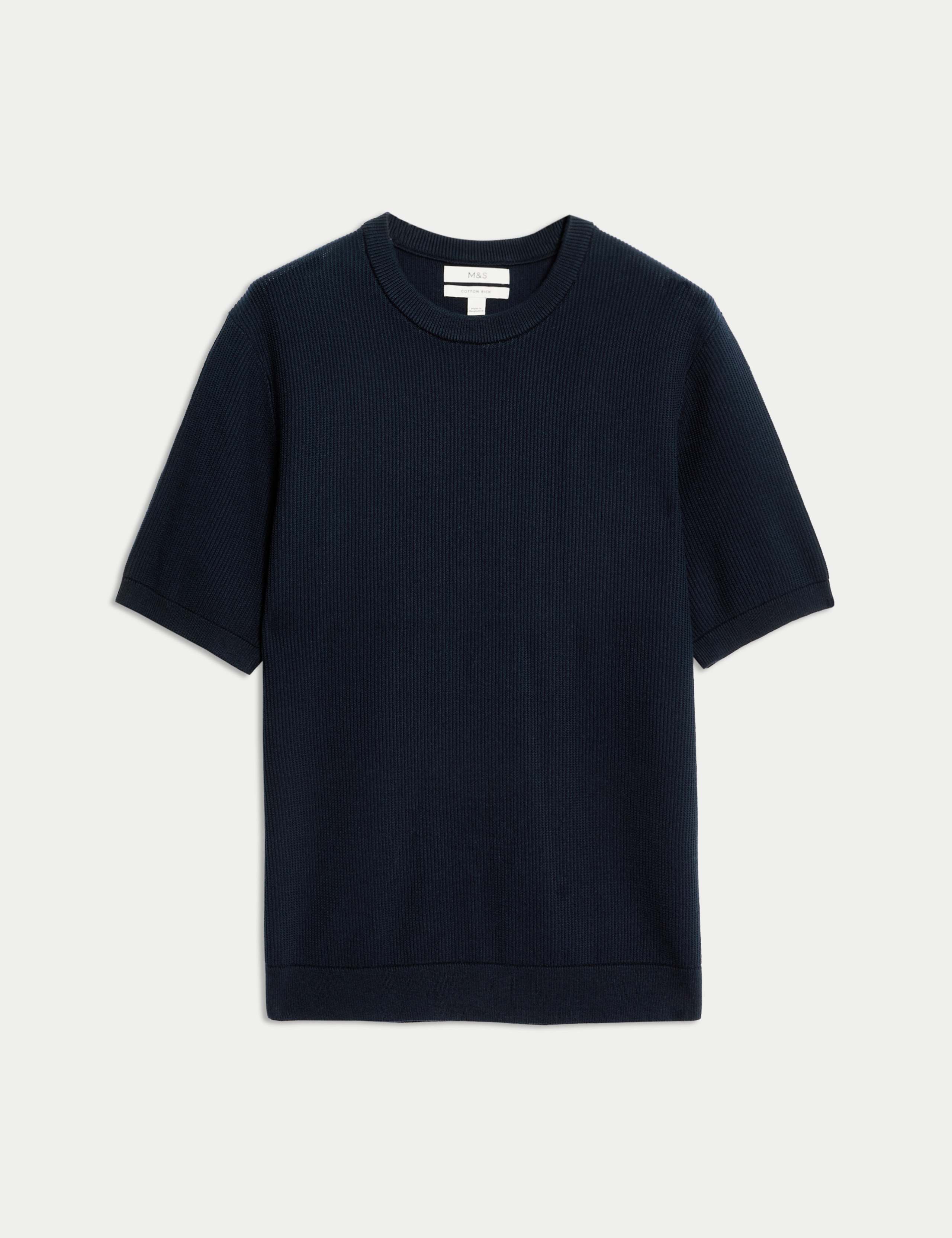 Cotton Rich Textured T-Shirt 2 of 6