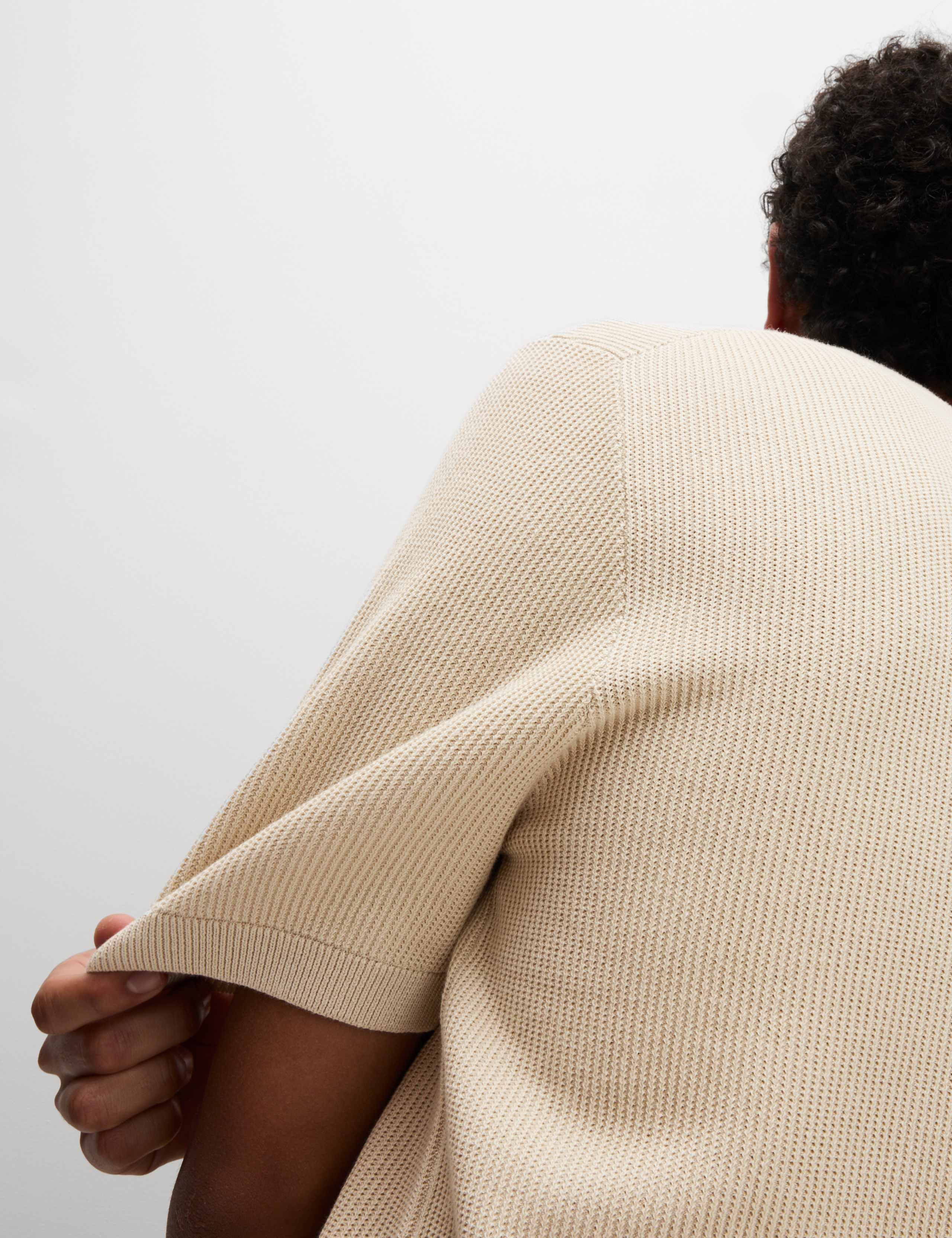 Cotton Rich Textured Knitted T-Shirt 3 of 4