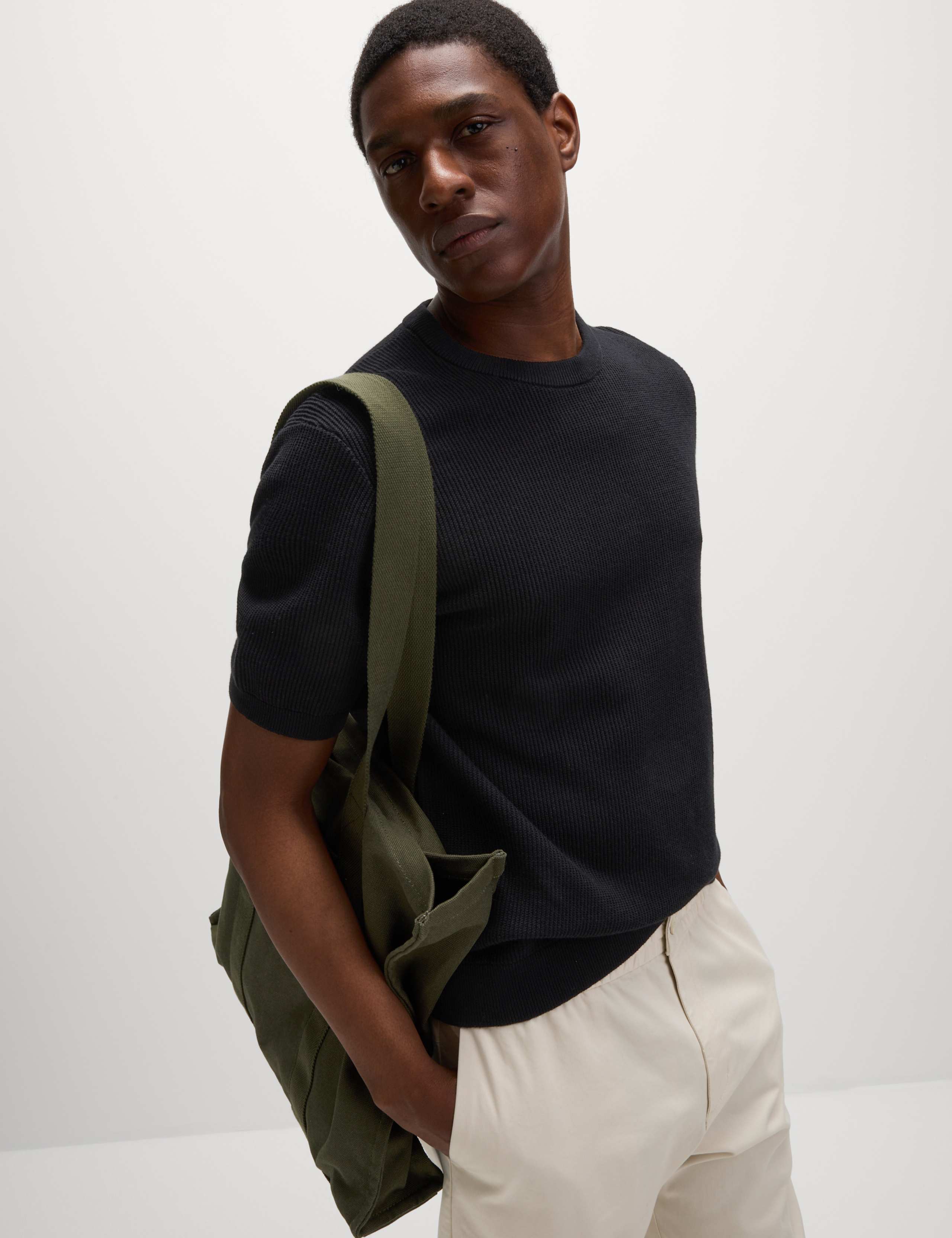 Cotton Rich Textured T-Shirt 5 of 5