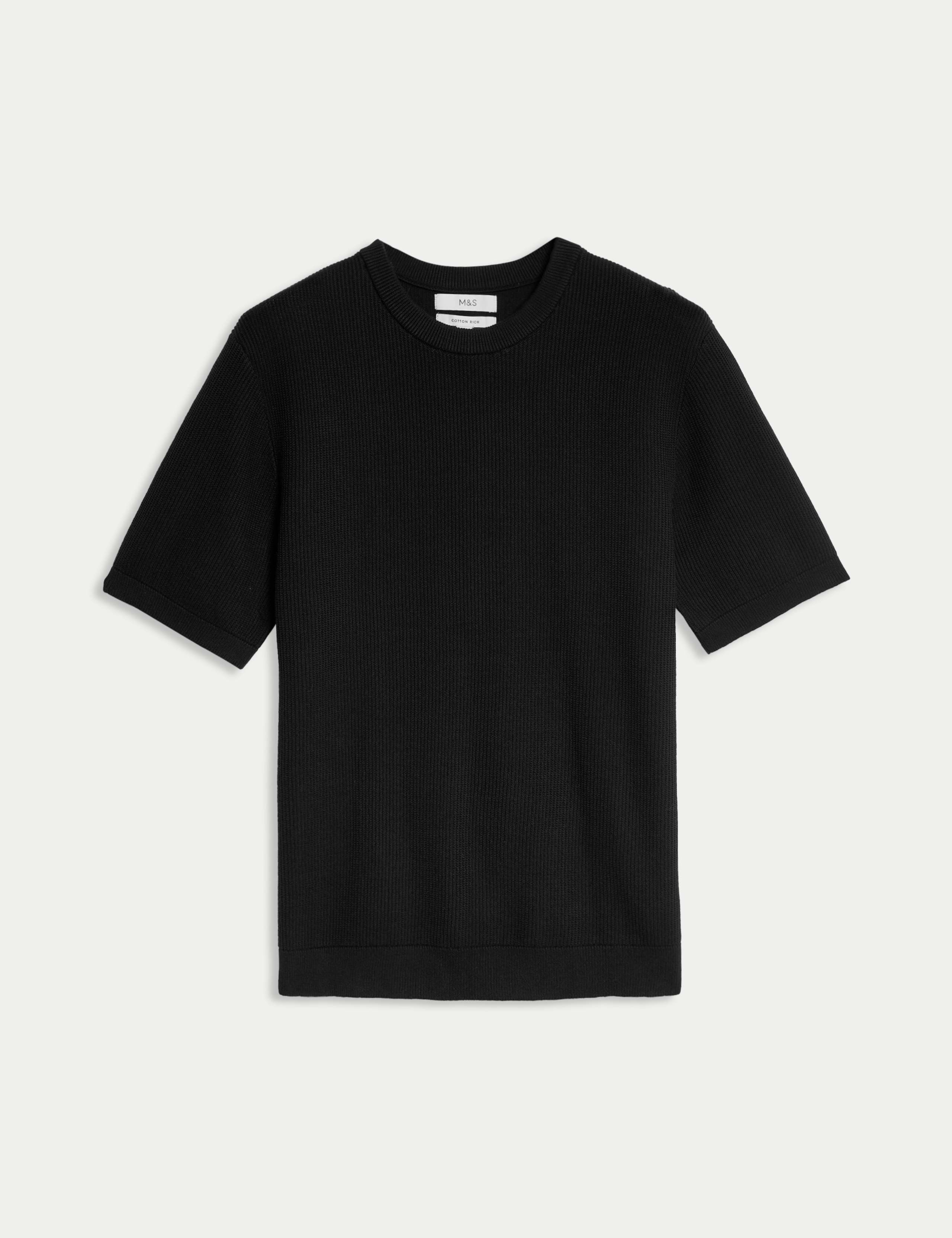 Cotton Rich Textured T-Shirt 2 of 5