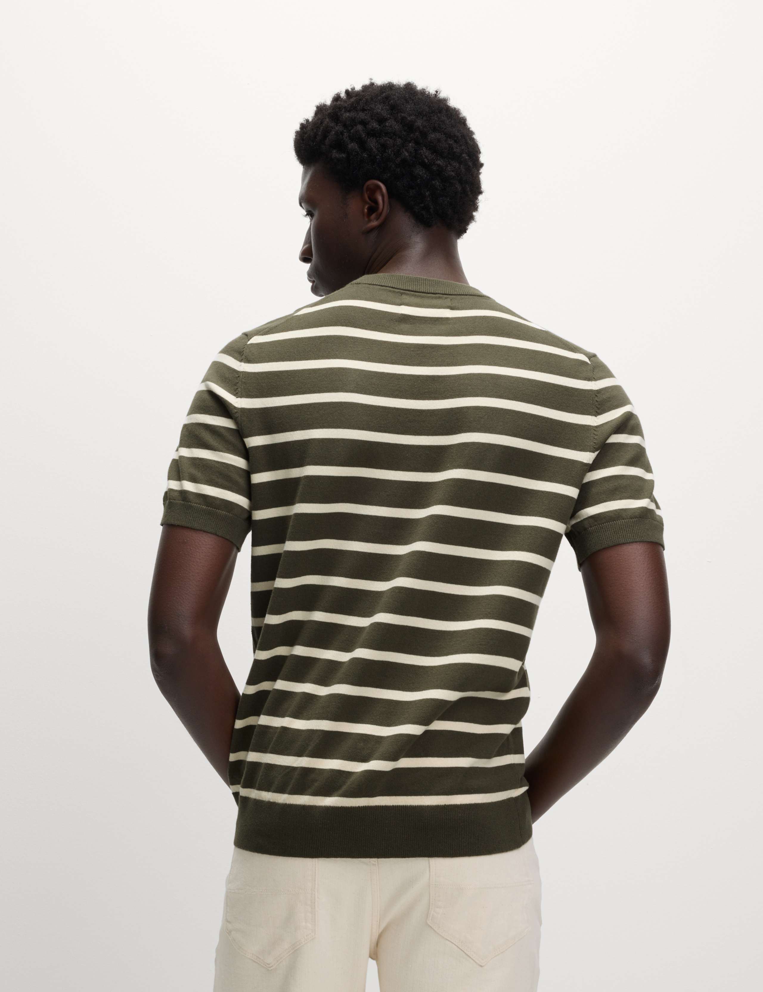 Cotton Rich Striped Knitted T-Shirt 6 of 6