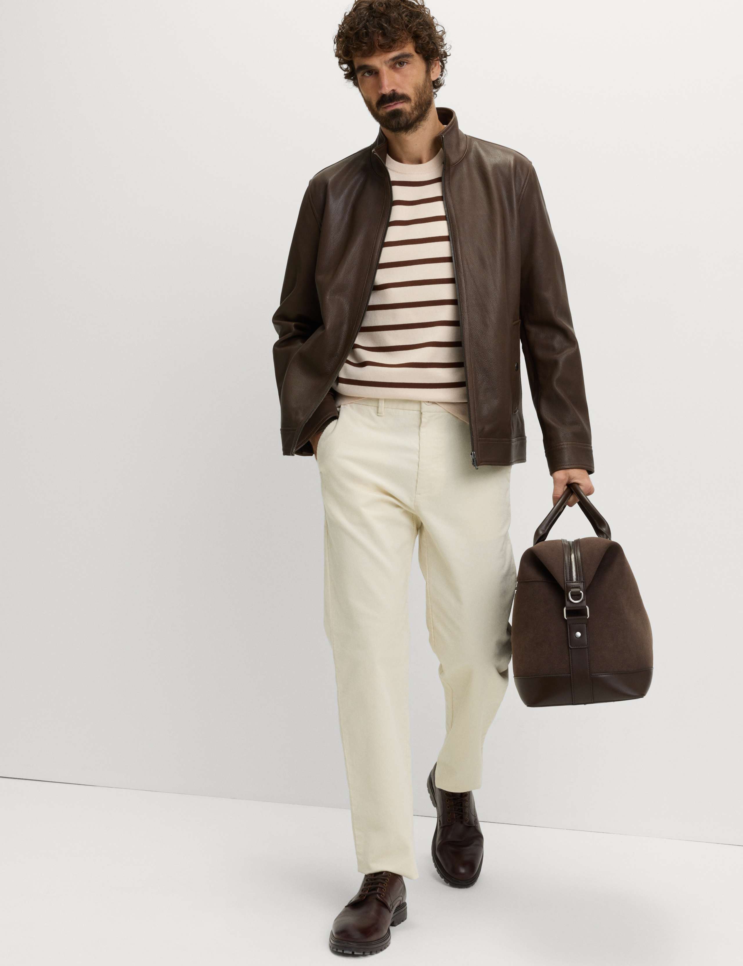 Cotton Rich Striped Knitted T-Shirt 3 of 5