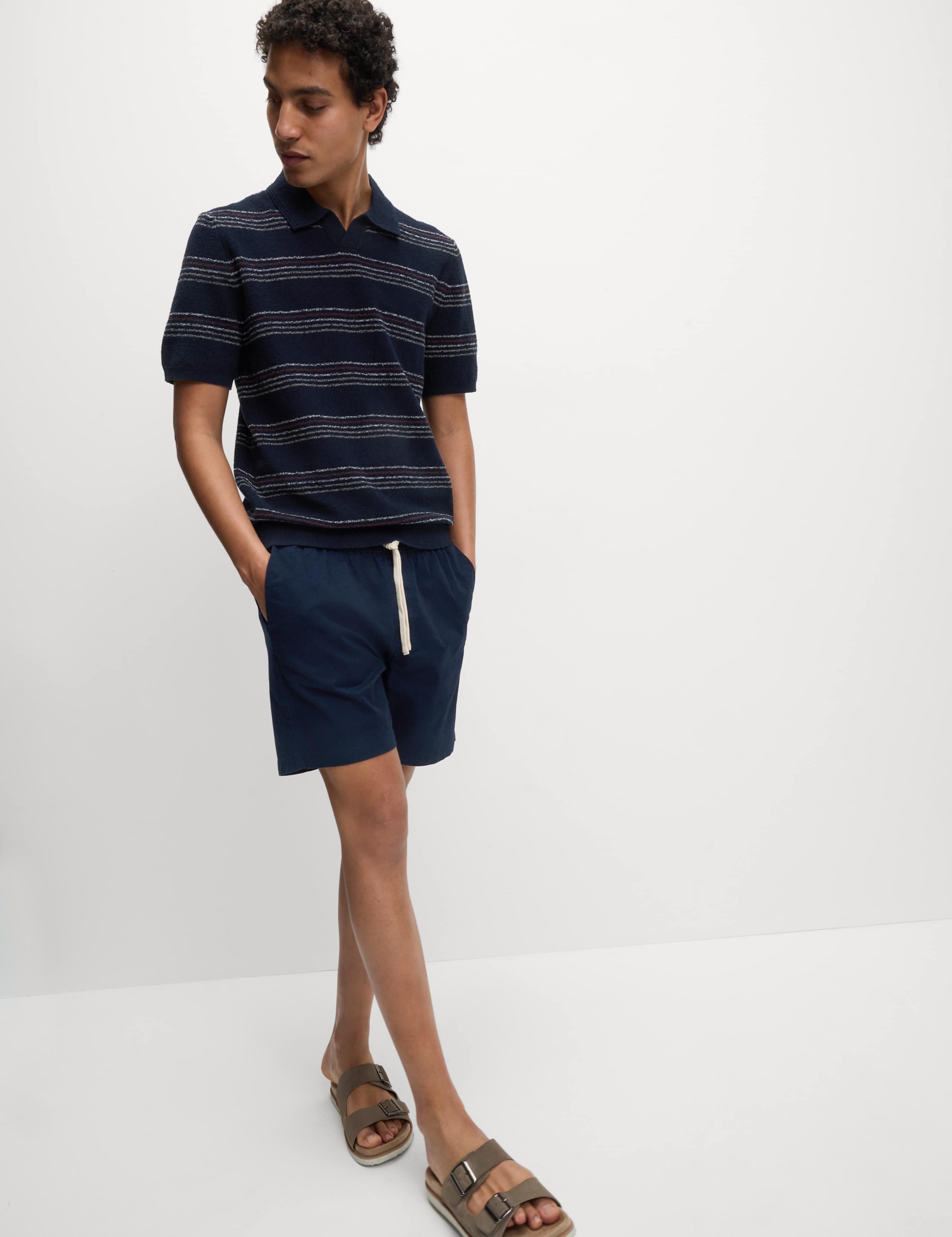 Cotton Rich Knitted Polo Shirt 3 of 5