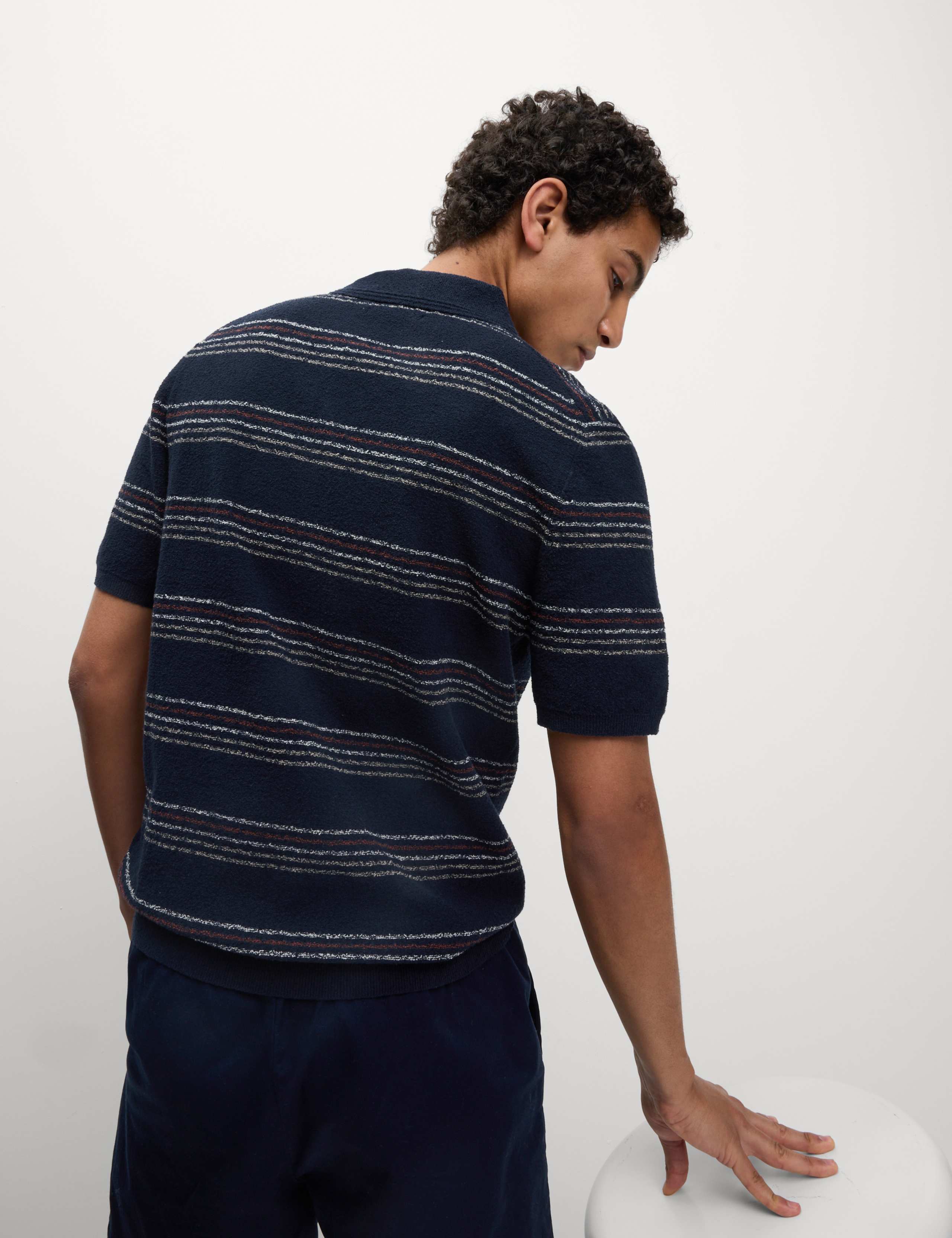 Cotton Rich Knitted Polo Shirt 5 of 5