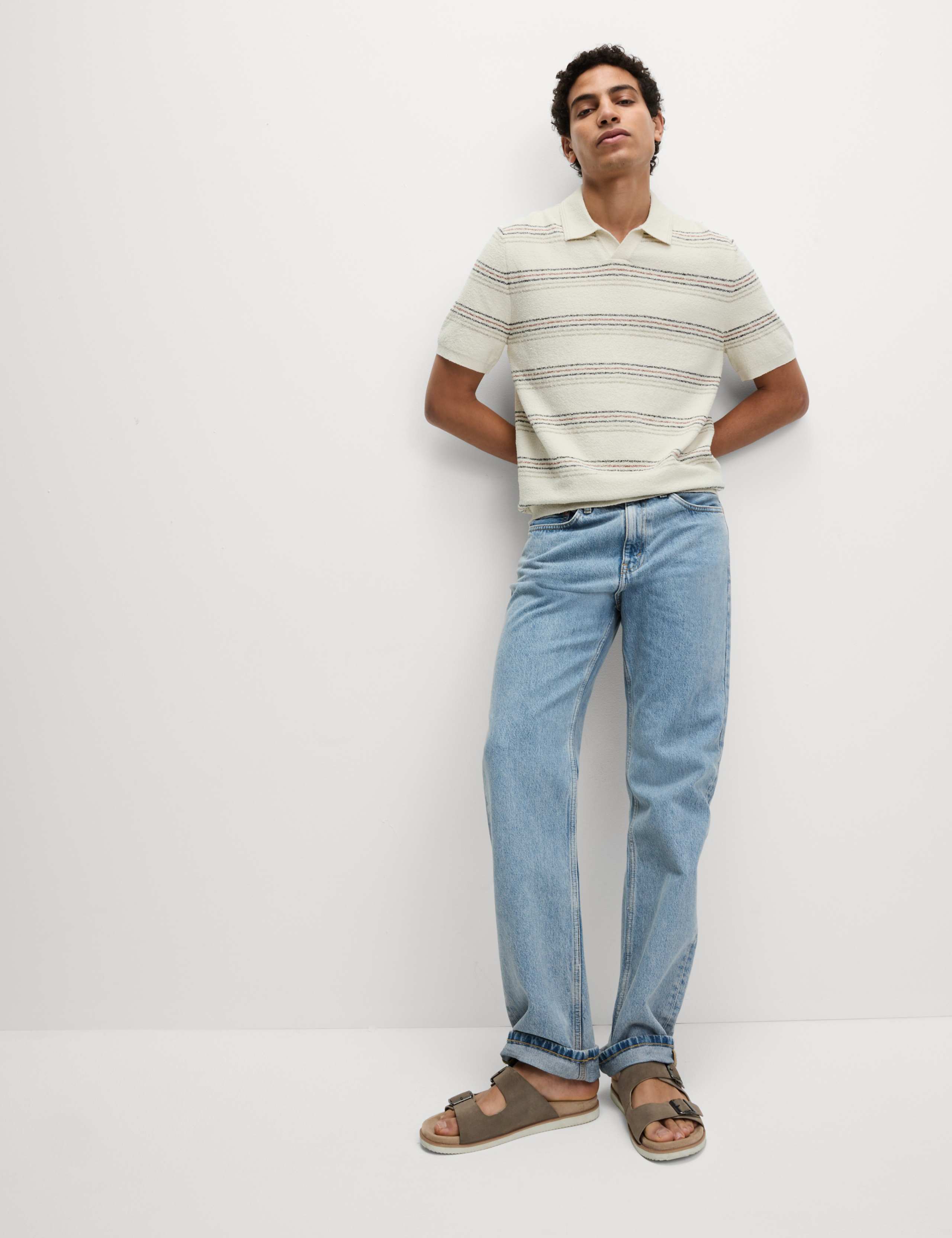 Cotton Rich Knitted Polo Shirt 3 of 5