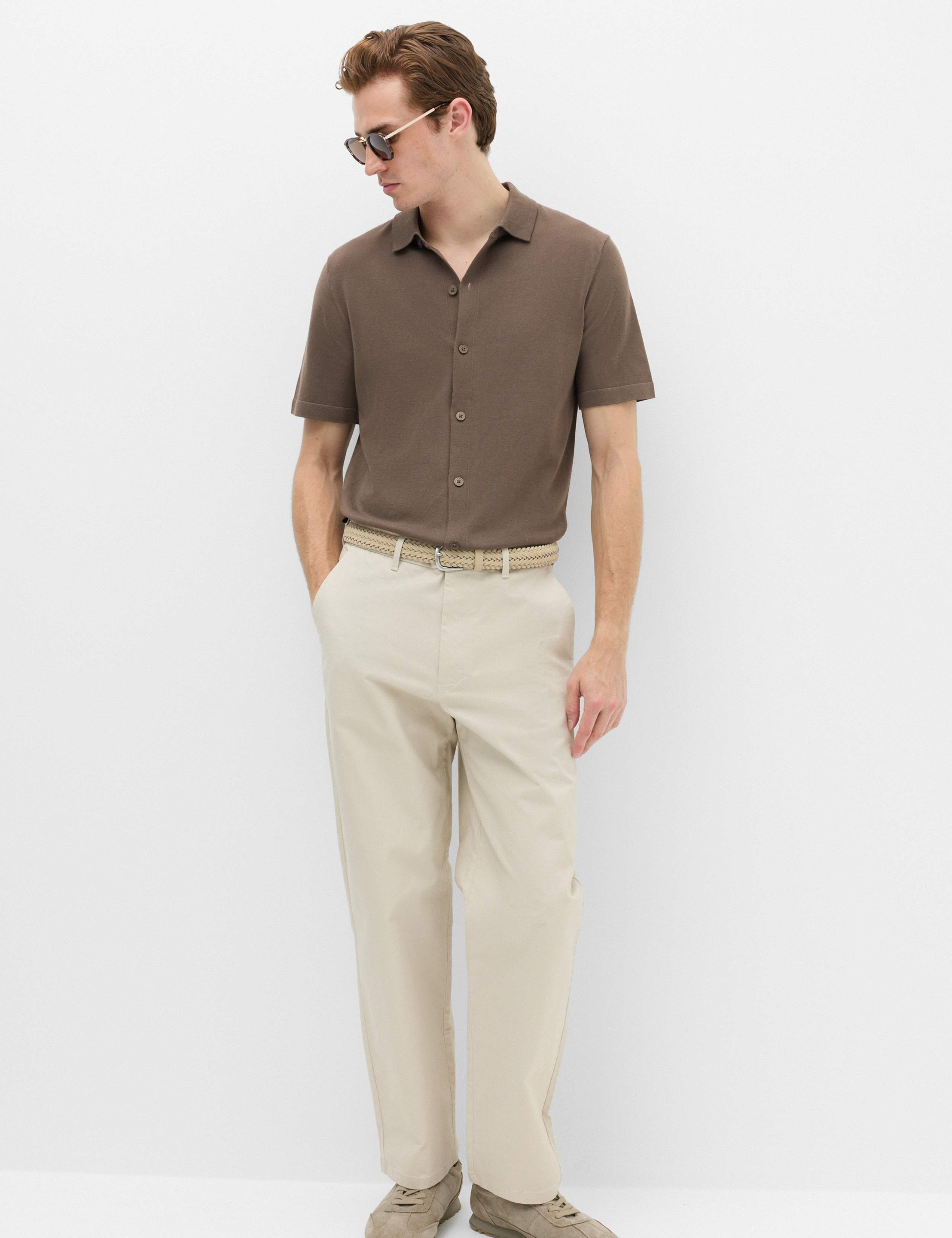 Mercerised Cotton Knitted Polo Shirt 5 of 6