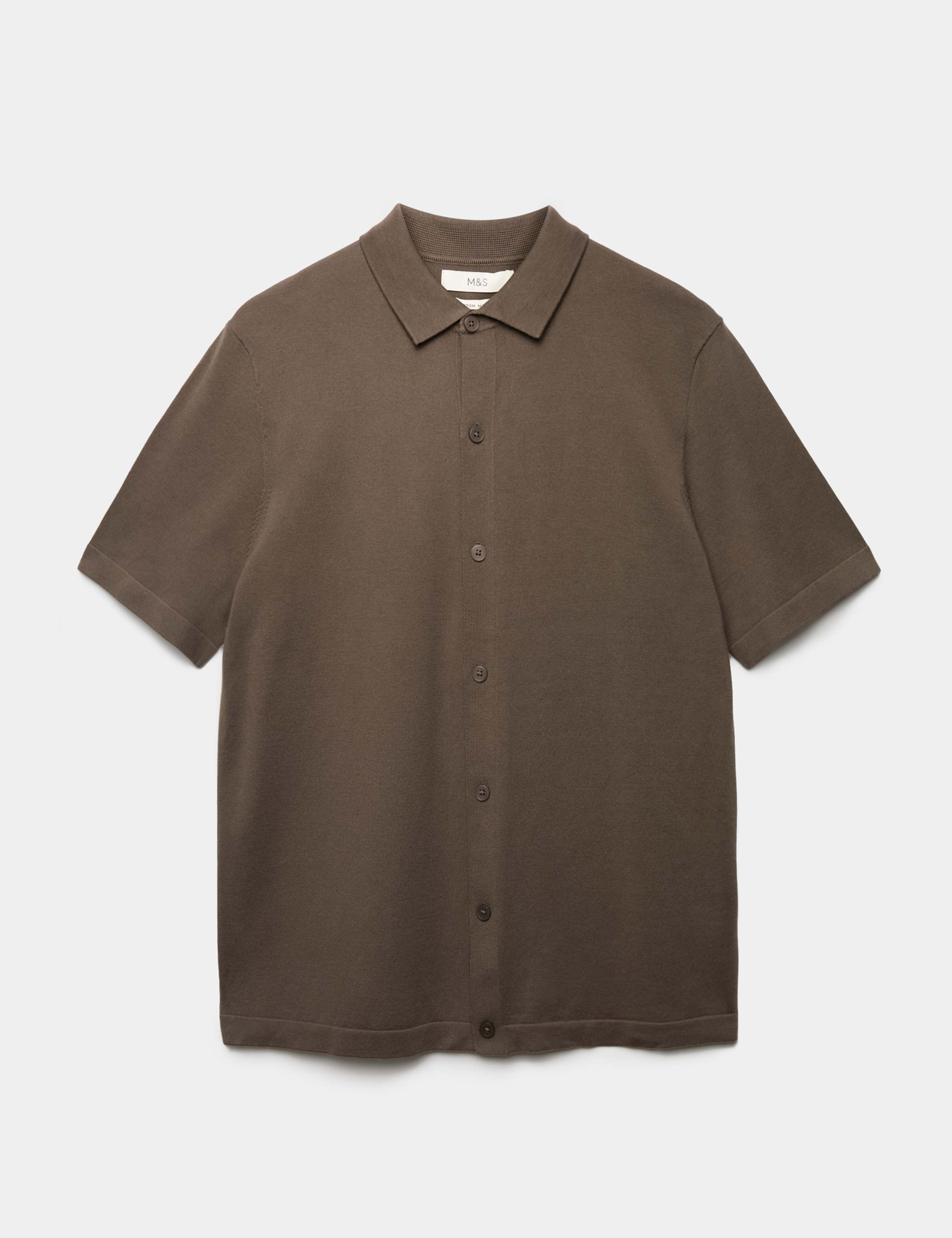 Mercerised Cotton Knitted Polo Shirt 2 of 6