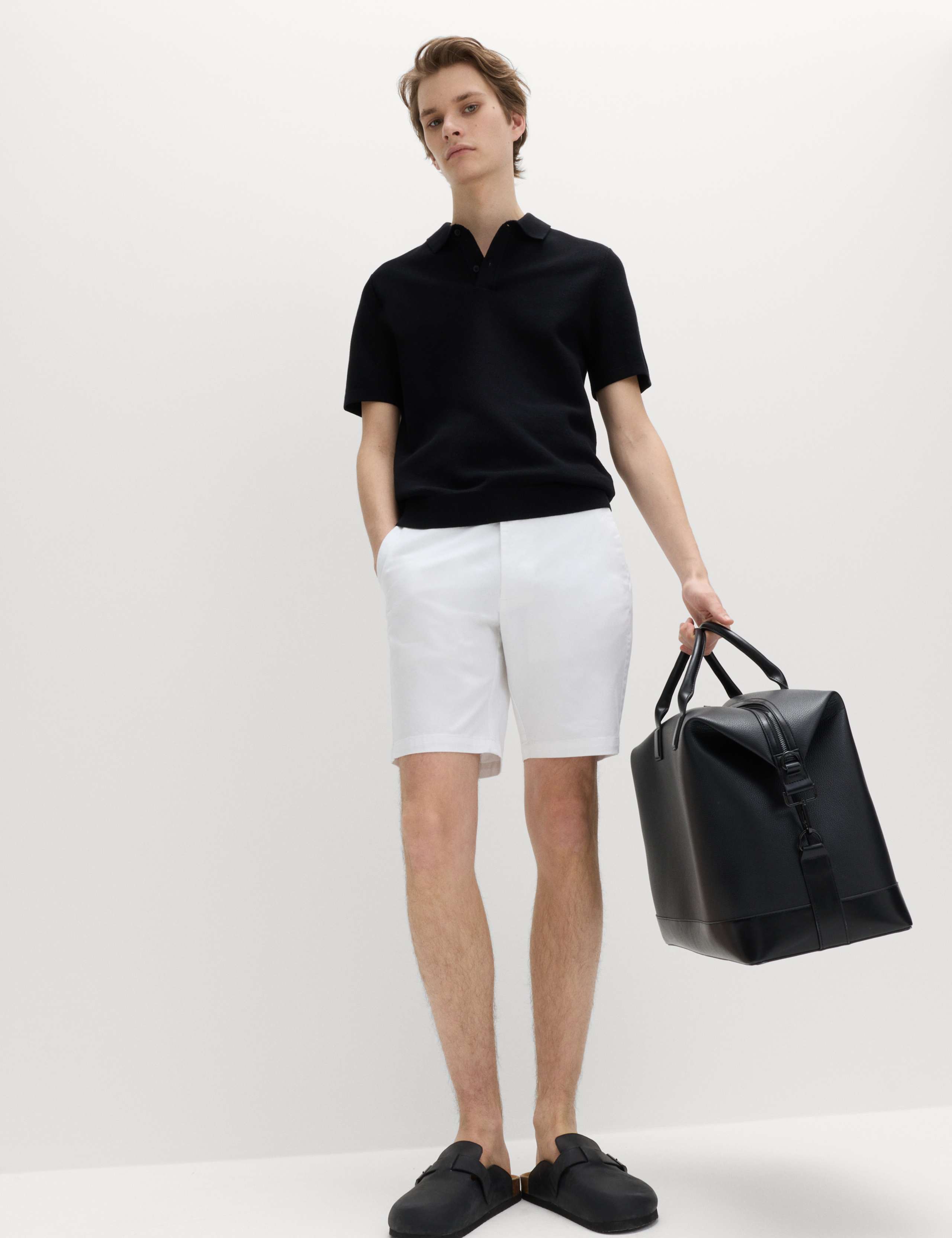 Cotton Rich Textured Knitted Polo Shirt 4 of 4