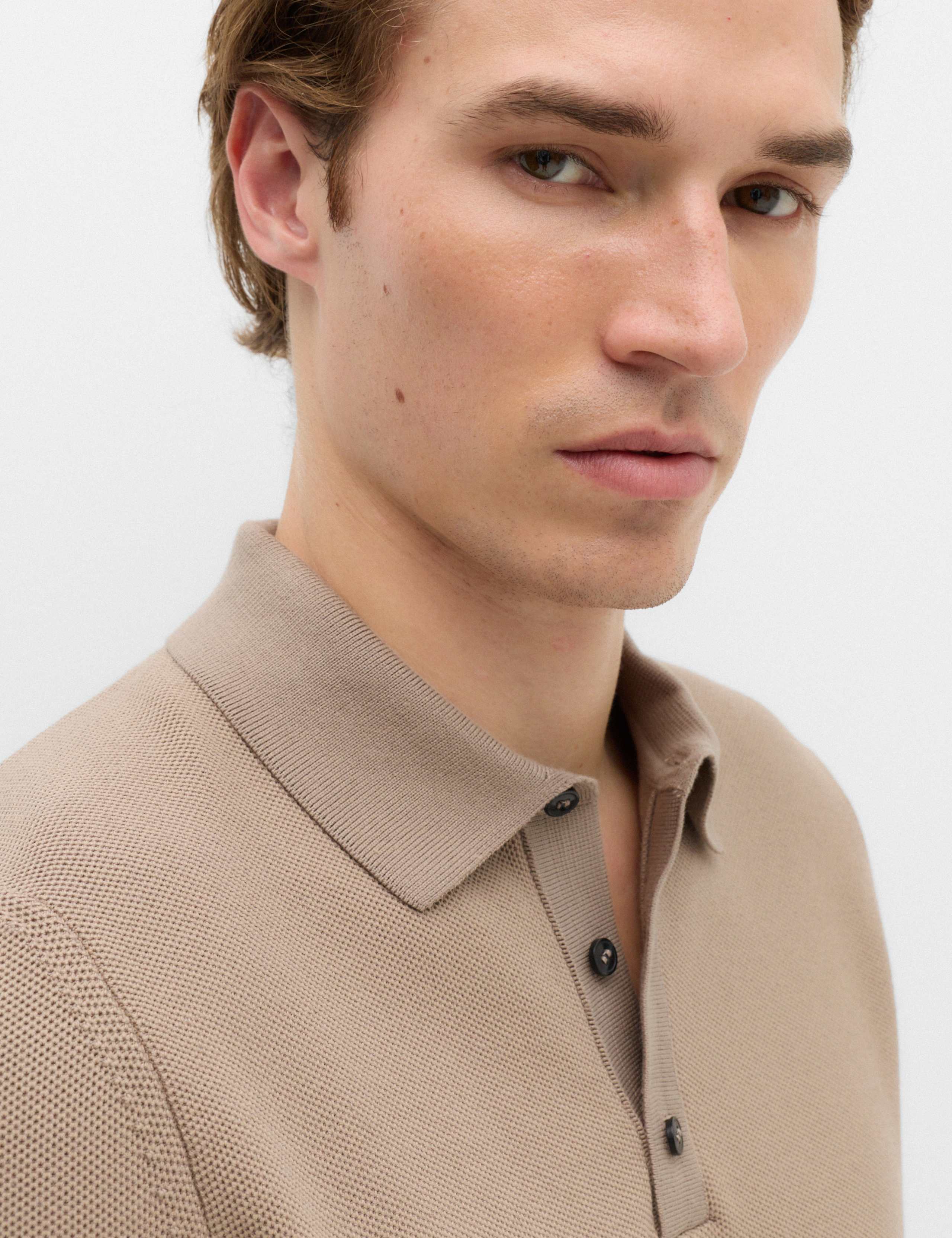 Cotton Rich Regular Fit Knitted Polo Shirt 3 of 5