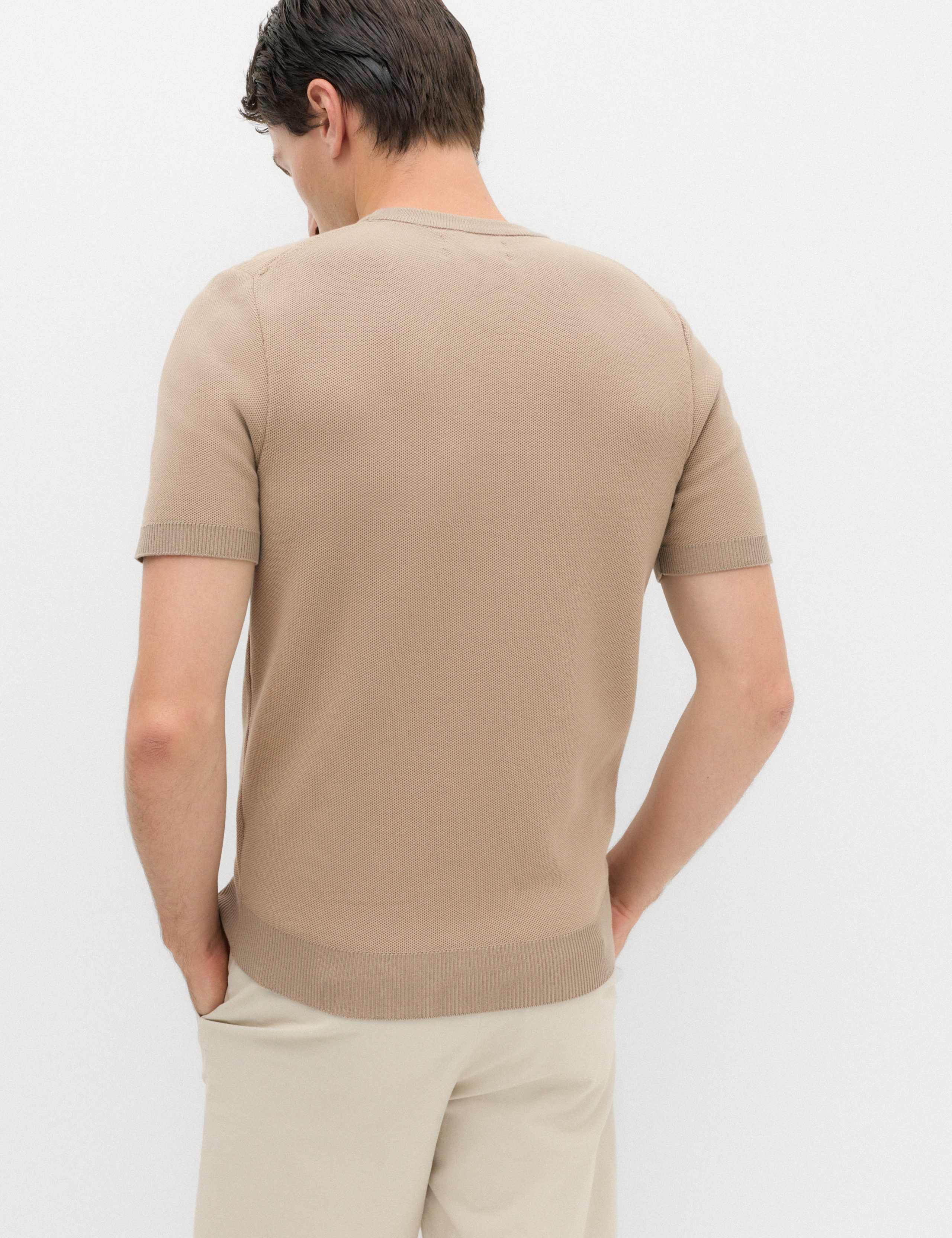 Cotton Rich Textured Knitted T-Shirt 5 of 6