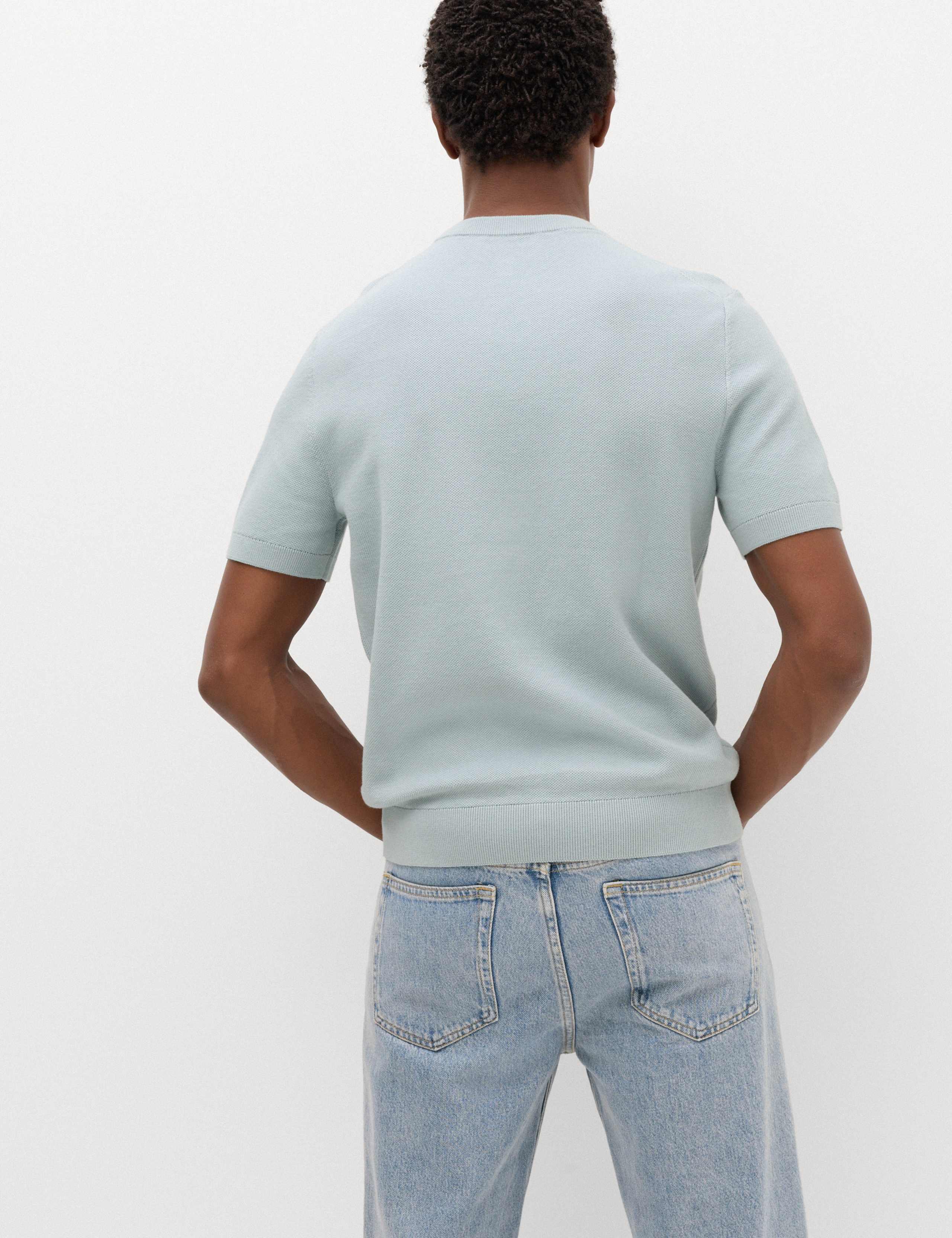 2 Pack Pure Cotton Textured Knit T-Shirts 4 of 5