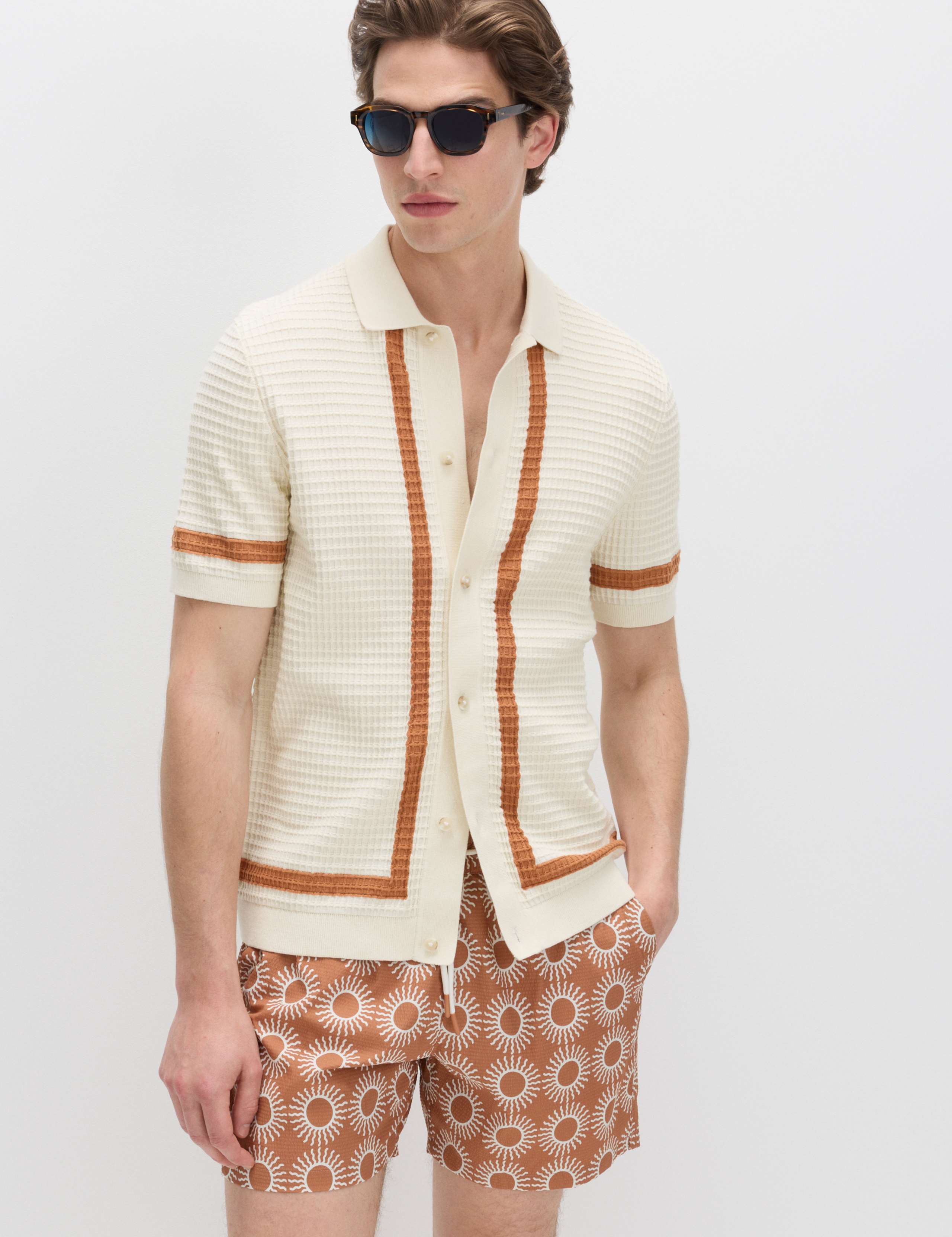 Pure Cotton Tipped Knitted Polo Shirt 7 of 7