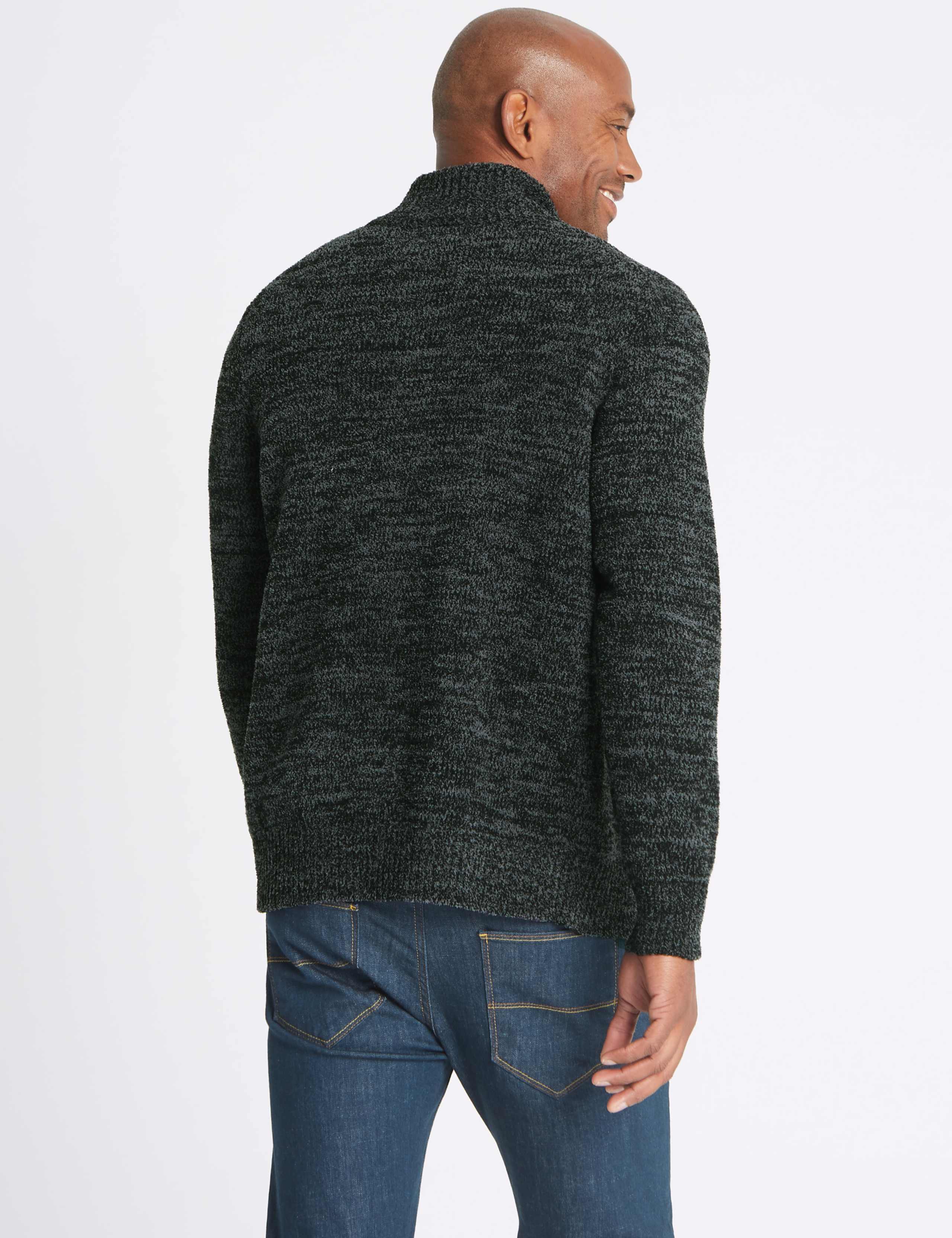 Chenille Zipped Through Cardigan 4 of 4