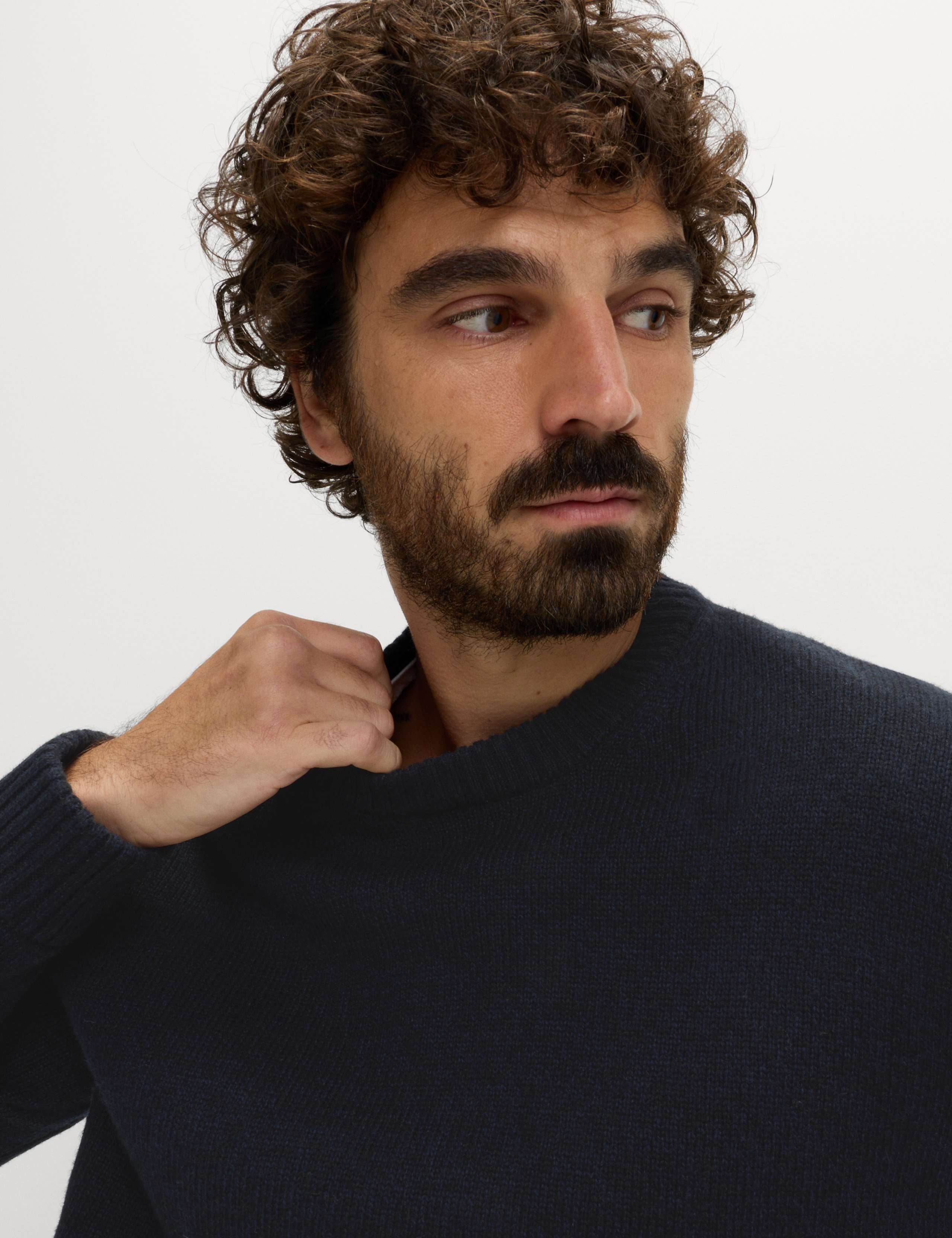 Lambswool Blend Chunky Crew Neck Jumper 5 of 5