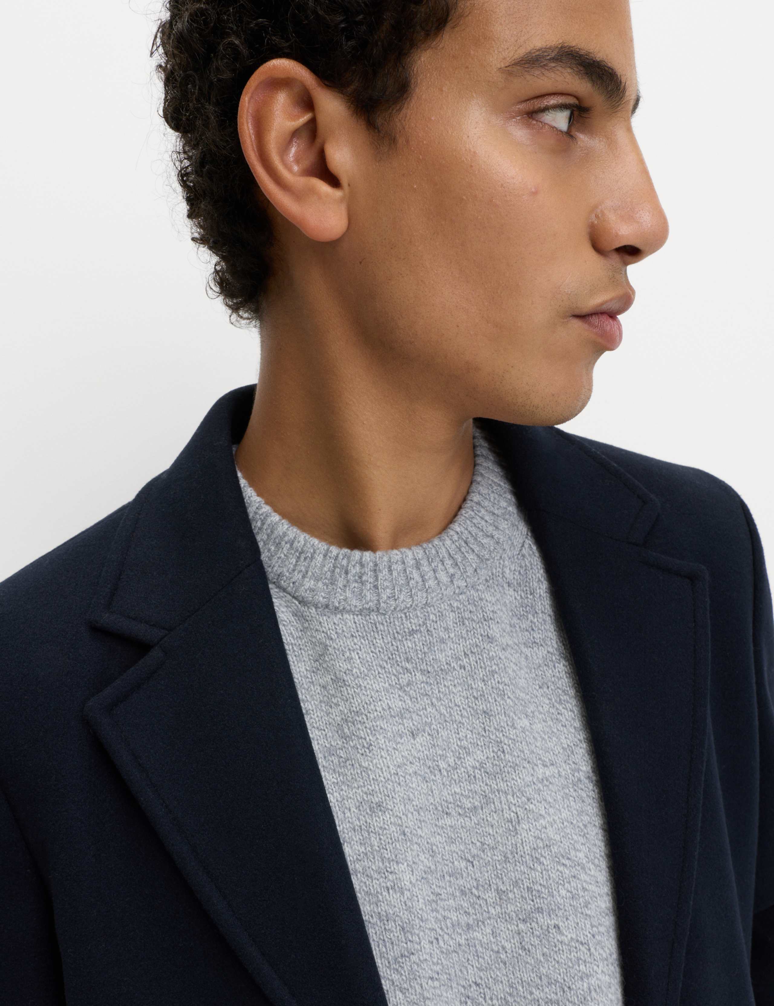 Lambswool Blend Chunky Crew Neck Jumper 3 of 6