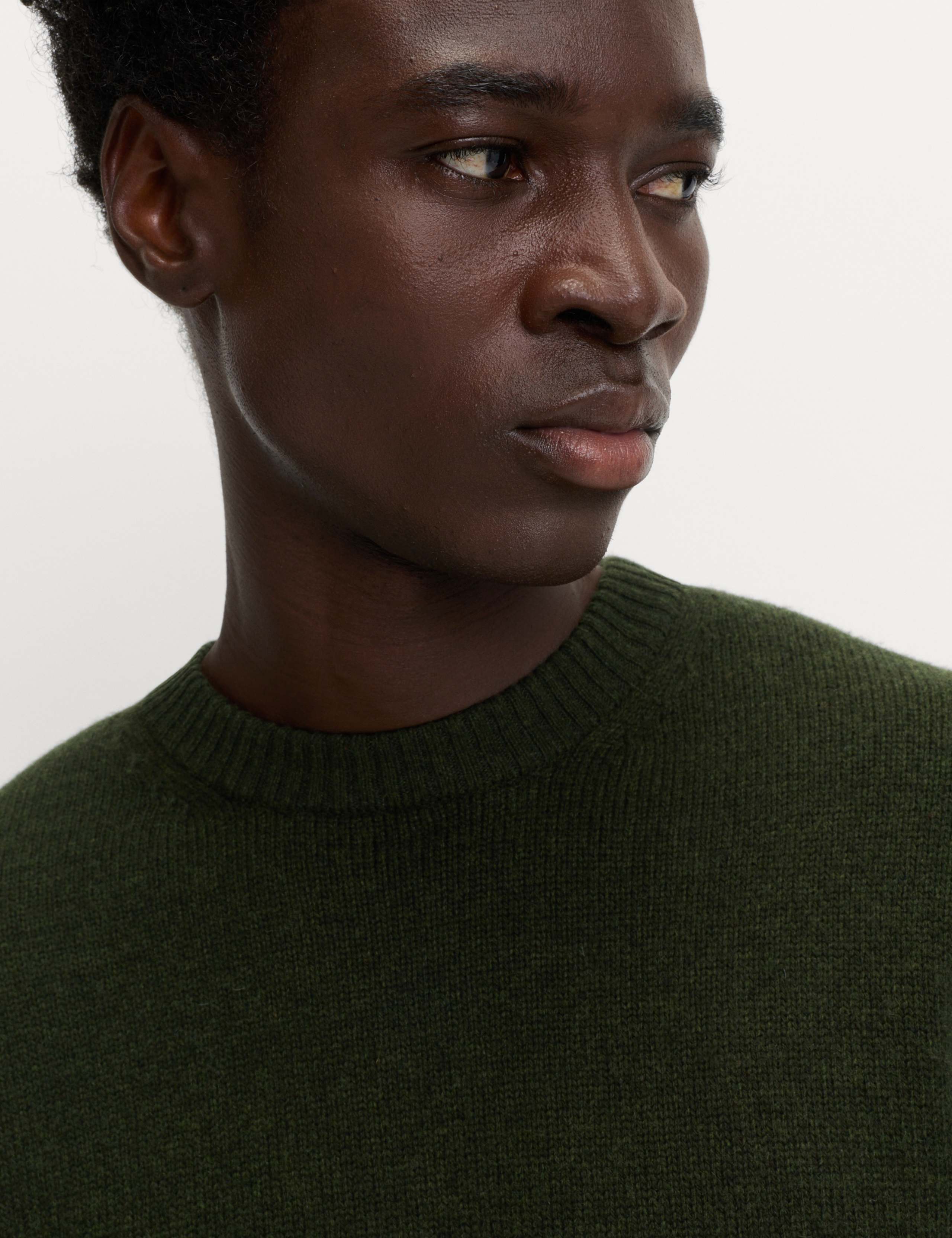 Lambswool Blend Chunky Crew Neck Jumper 3 of 5