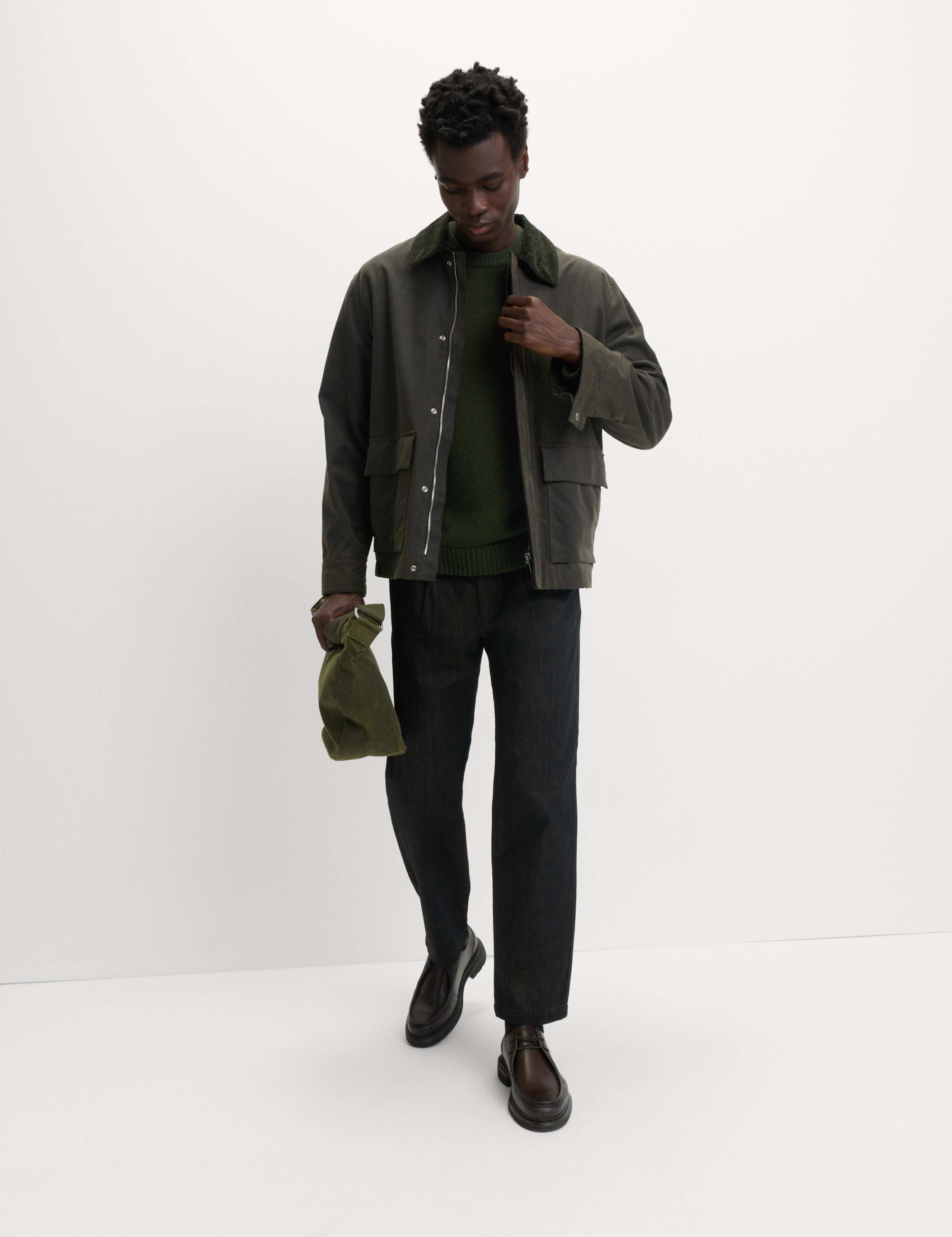 Lambswool Blend Chunky Crew Neck Jumper 5 of 5