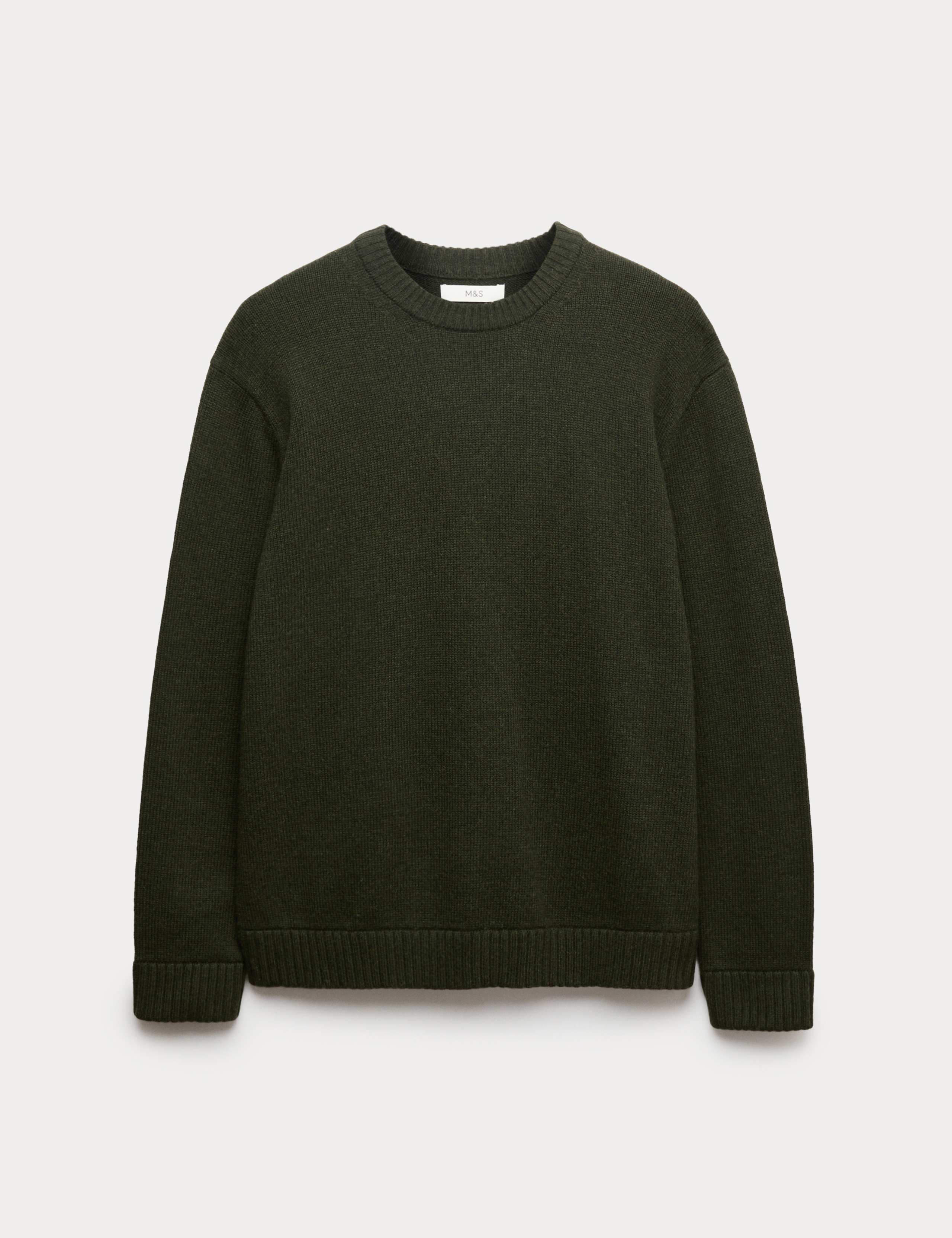 Lambswool Blend Chunky Crew Neck Jumper 2 of 5