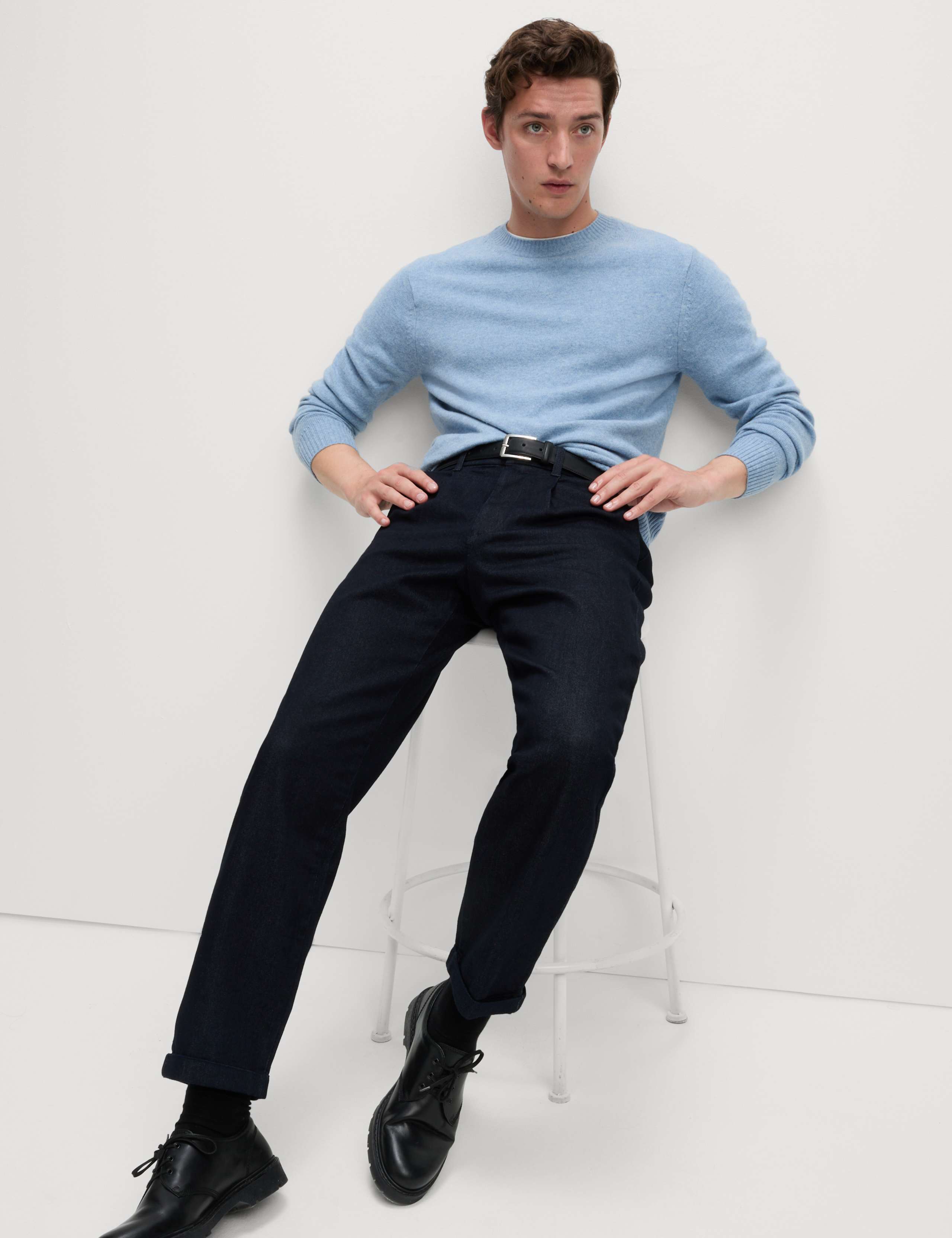 Pure Lambswool Crew Neck Jumper 3 of 5