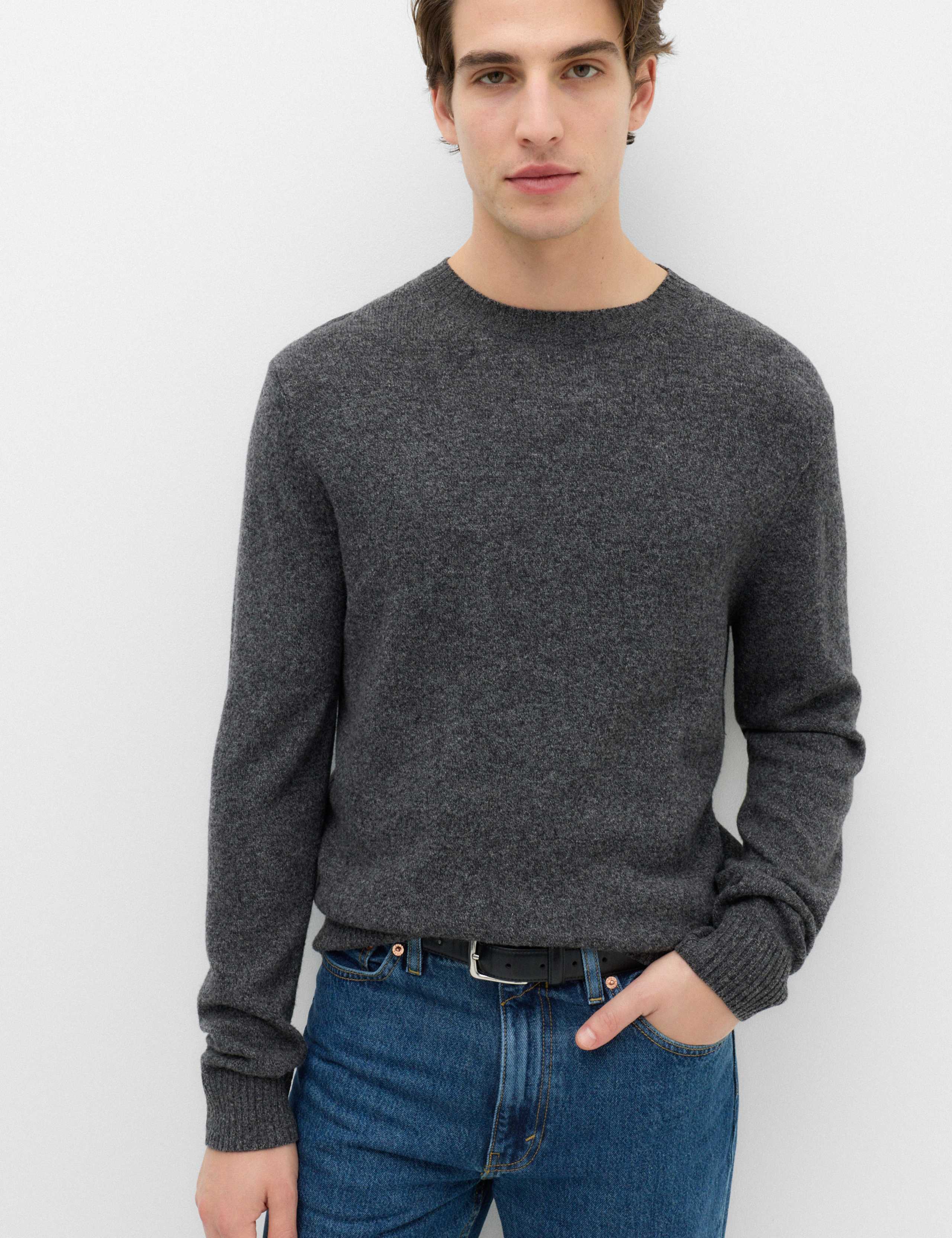 Pure Lambswool Crew Neck Jumper 1 of 6