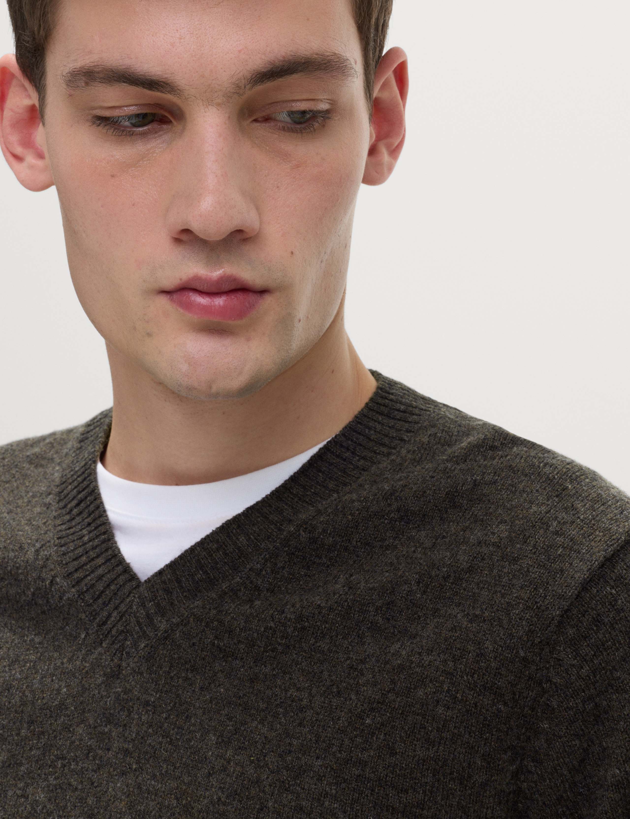 Pure Lambswool V-Neck Jumper 1 of 5