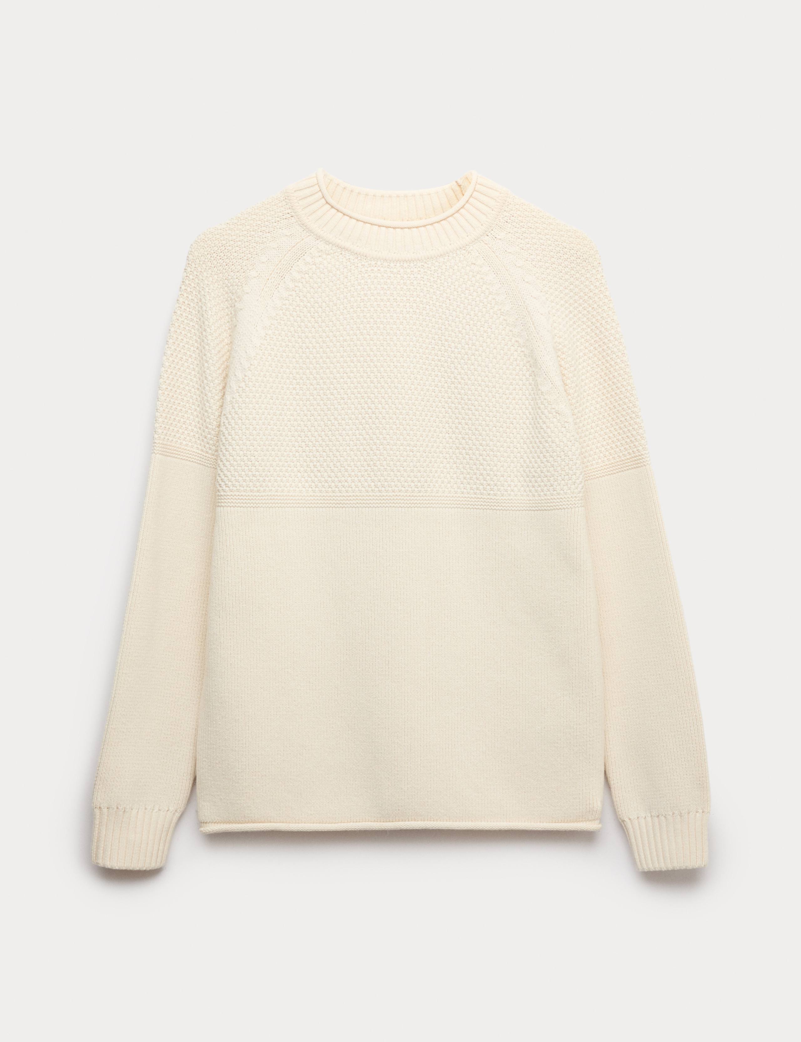 Cotton Rich Turtle Neck Jumper with Wool 2 of 5