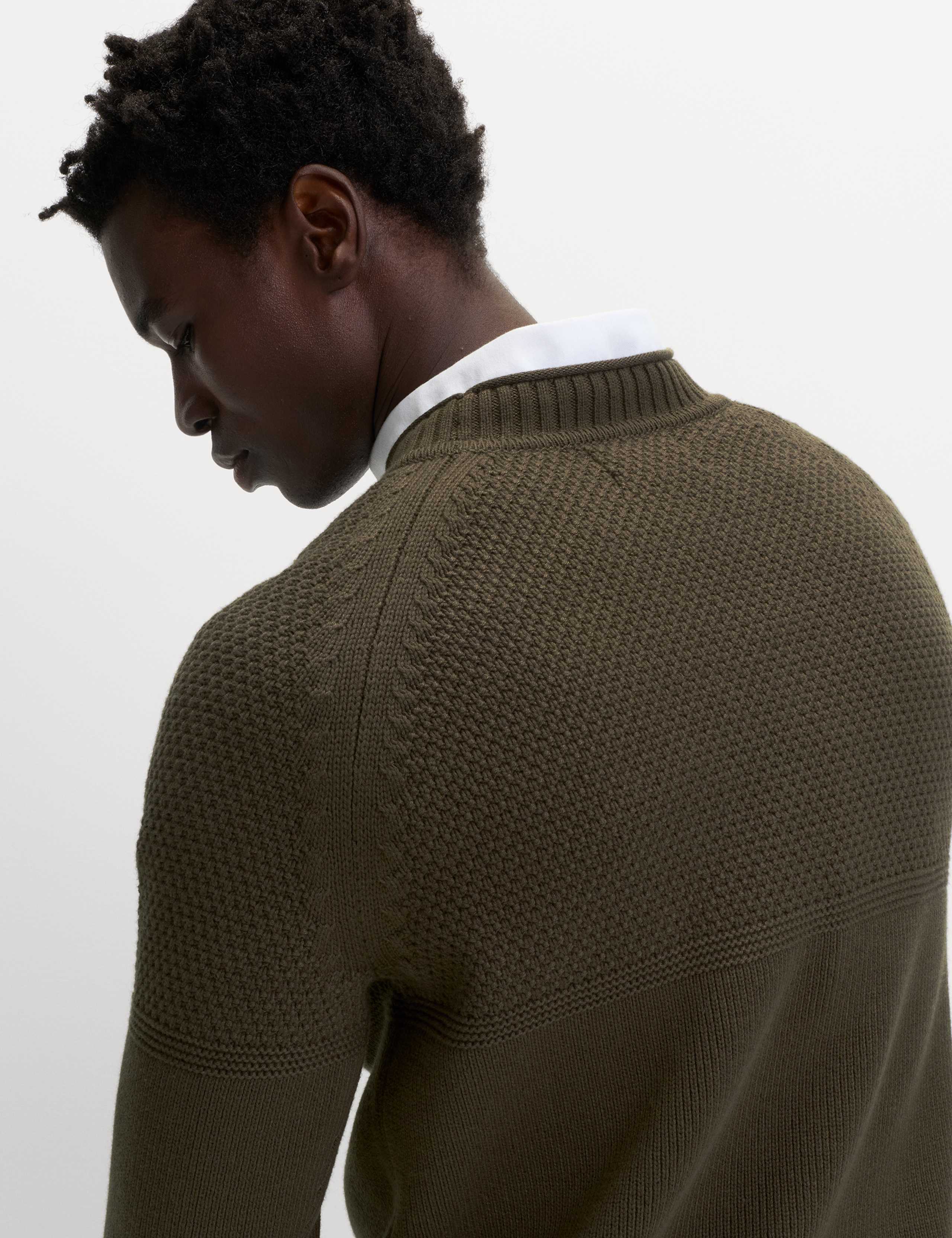 Cotton Rich Turtle Neck Jumper with Wool 5 of 5