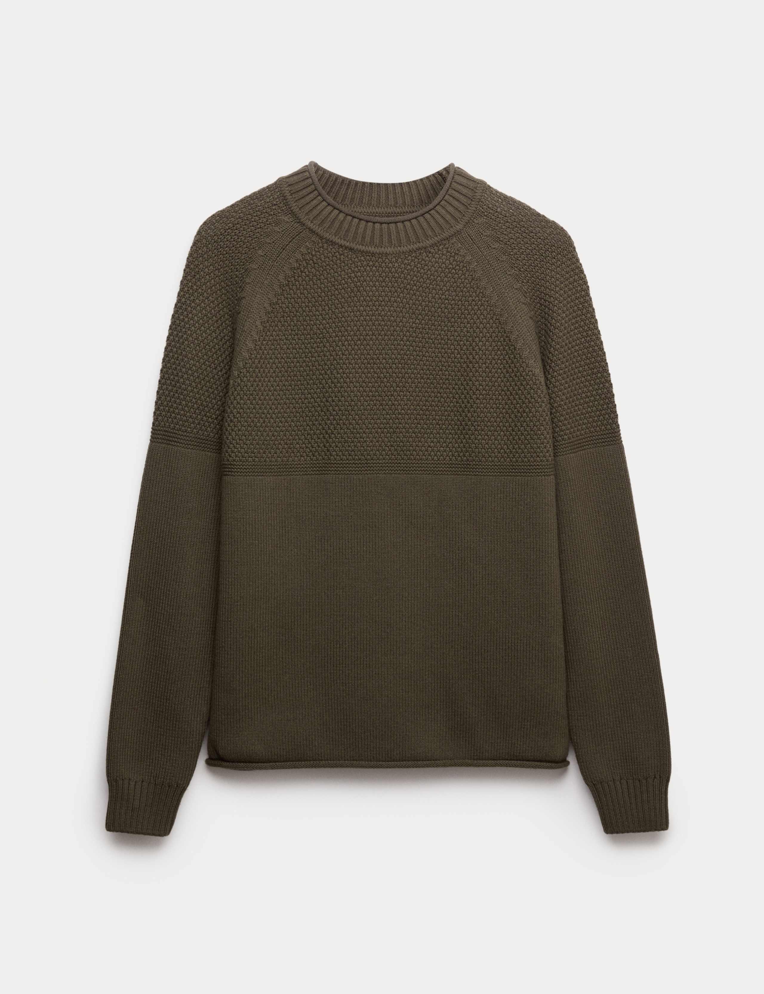 Cotton Rich Turtle Neck Jumper with Wool 2 of 5