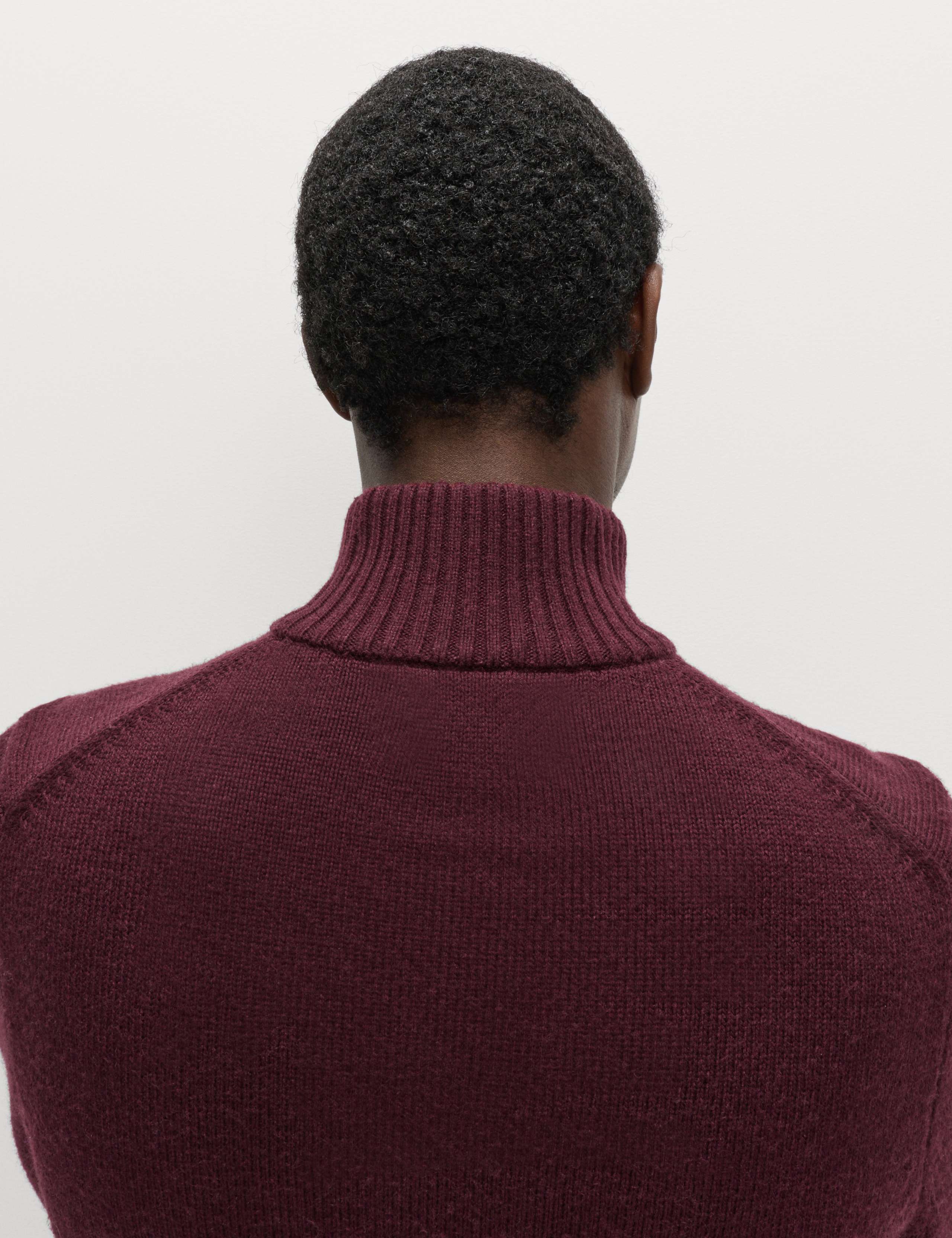 Lambswool Blend Funnel Neck Half Zip Jumper 4 of 5