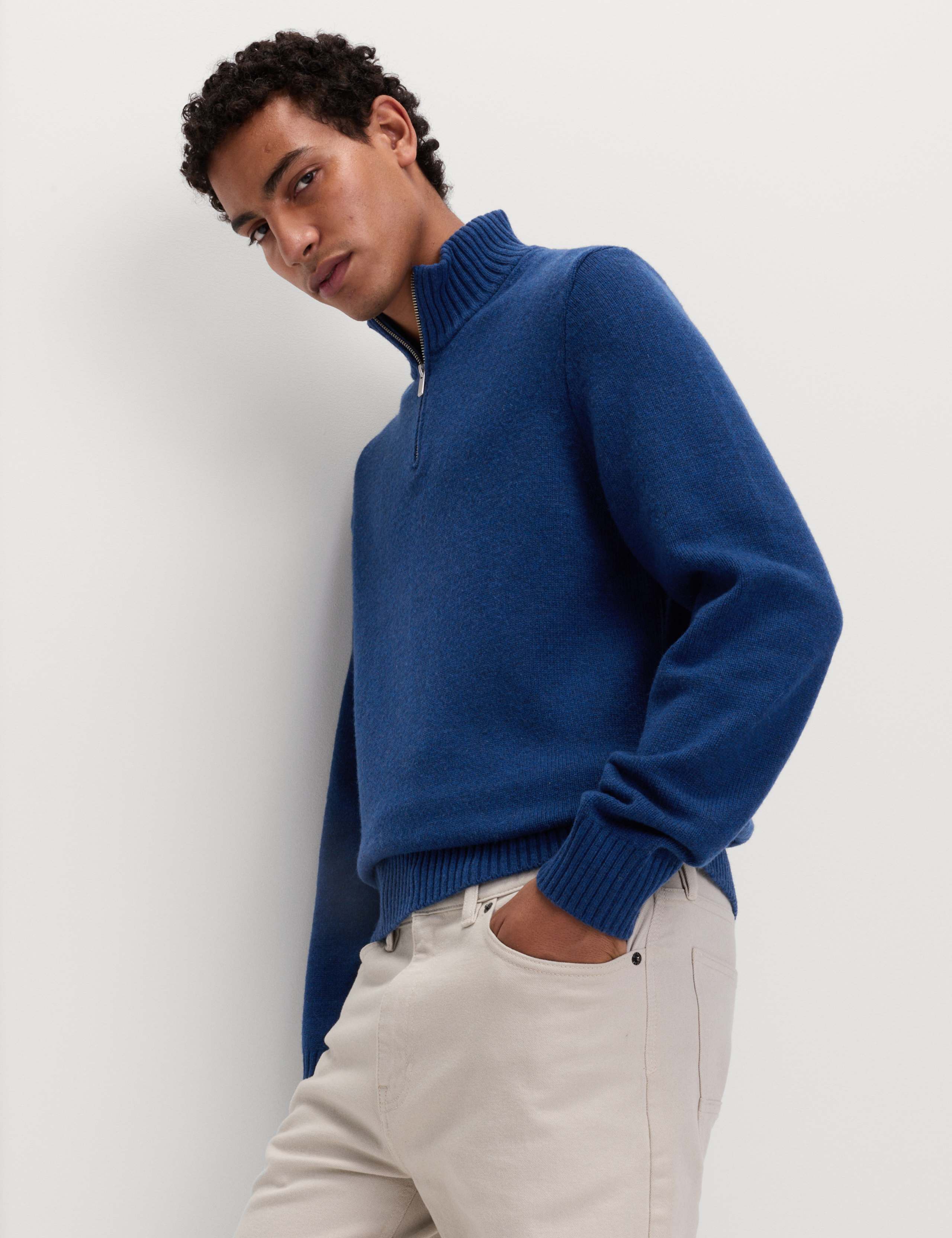 Lambswool Blend Half Zip Jumper 3 of 5