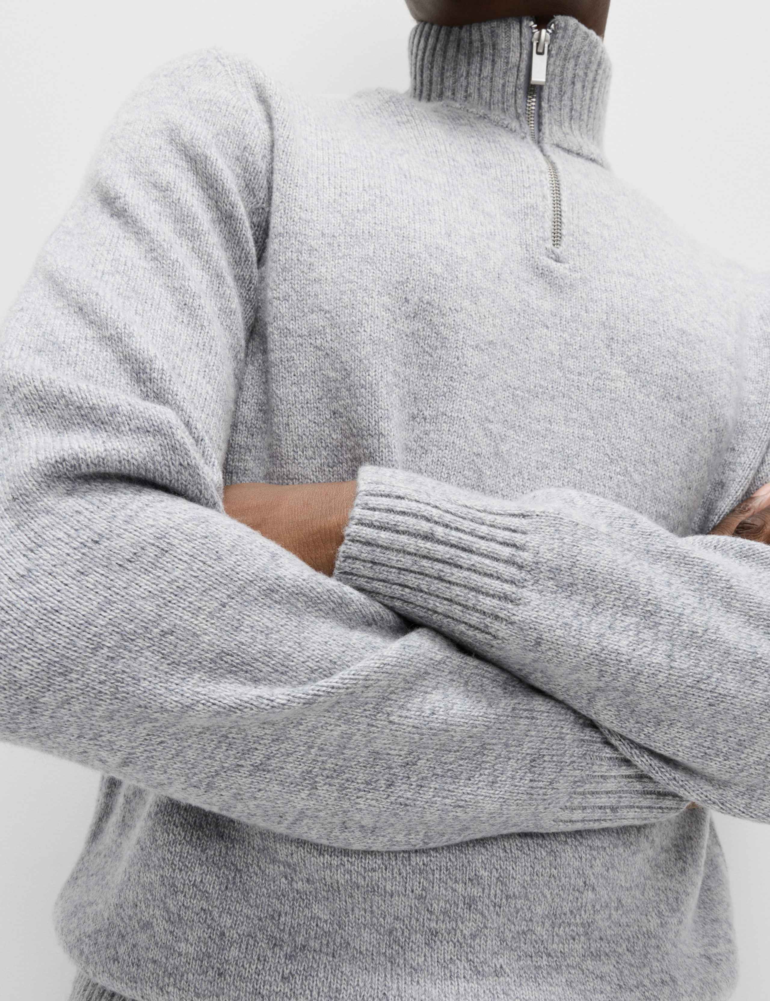 Lambswool Blend Half Zip Jumper 3 of 5