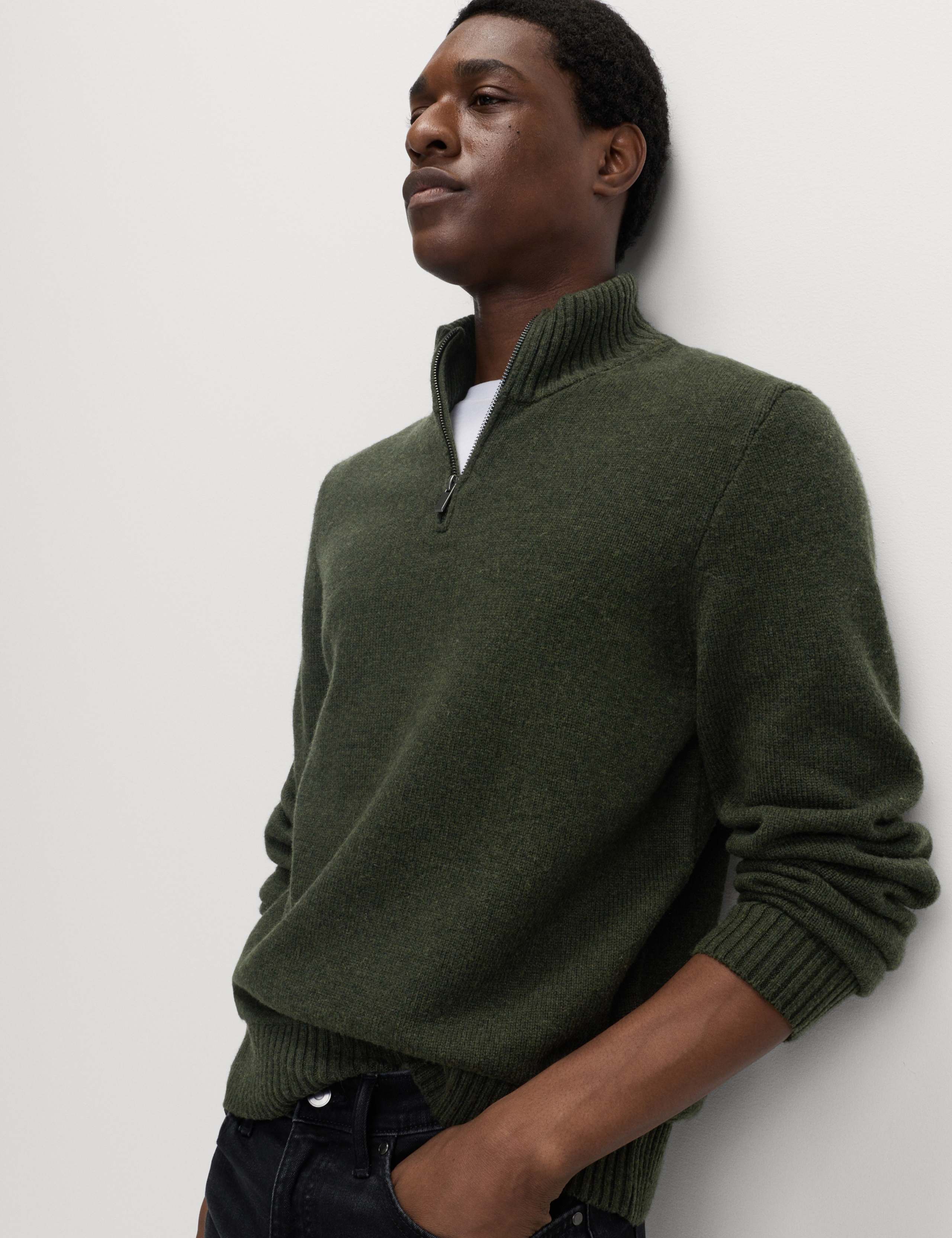 Lambswool Blend Half Zip Jumper 3 of 6