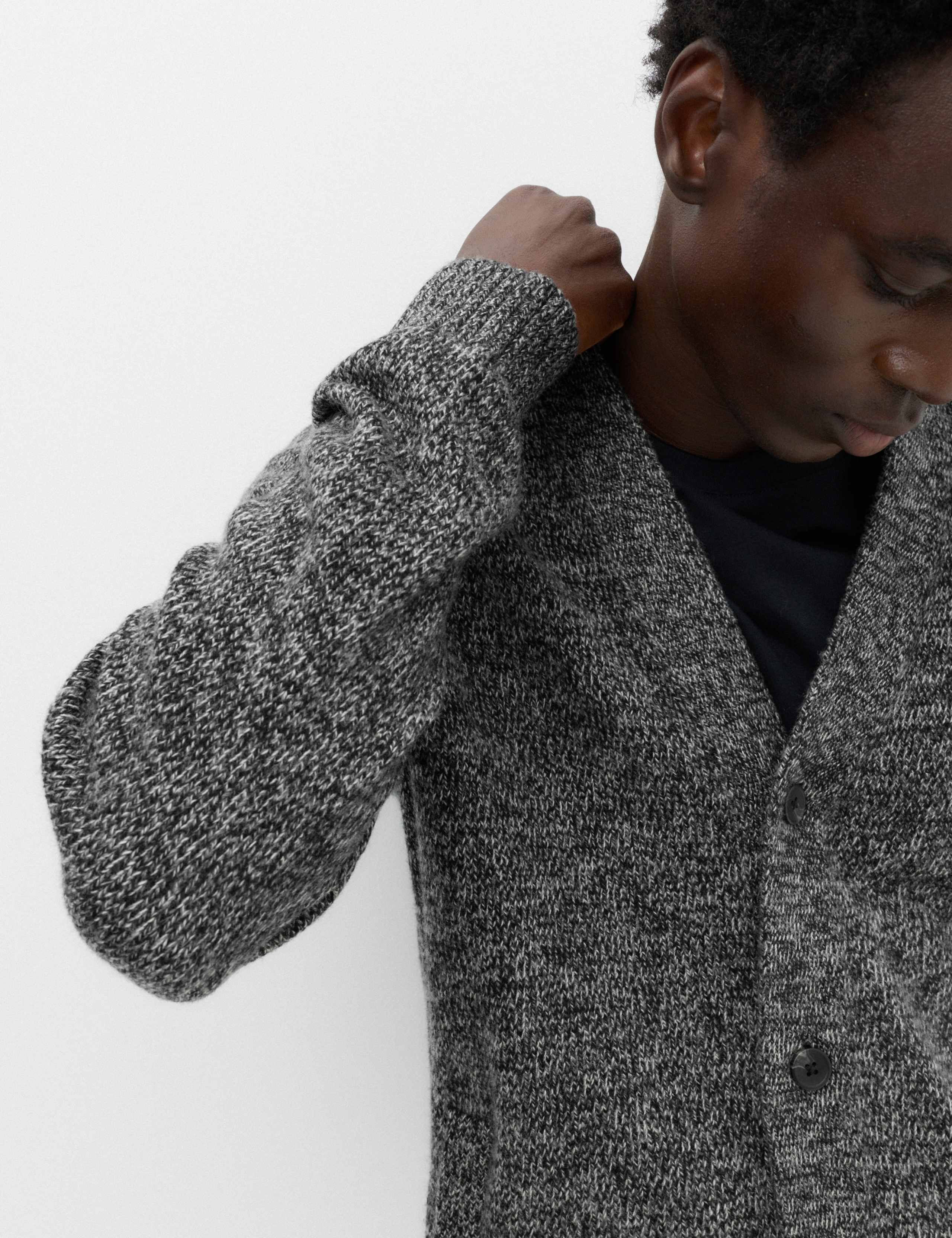 Lambswool Blend V-Neck Cardigan 3 of 5
