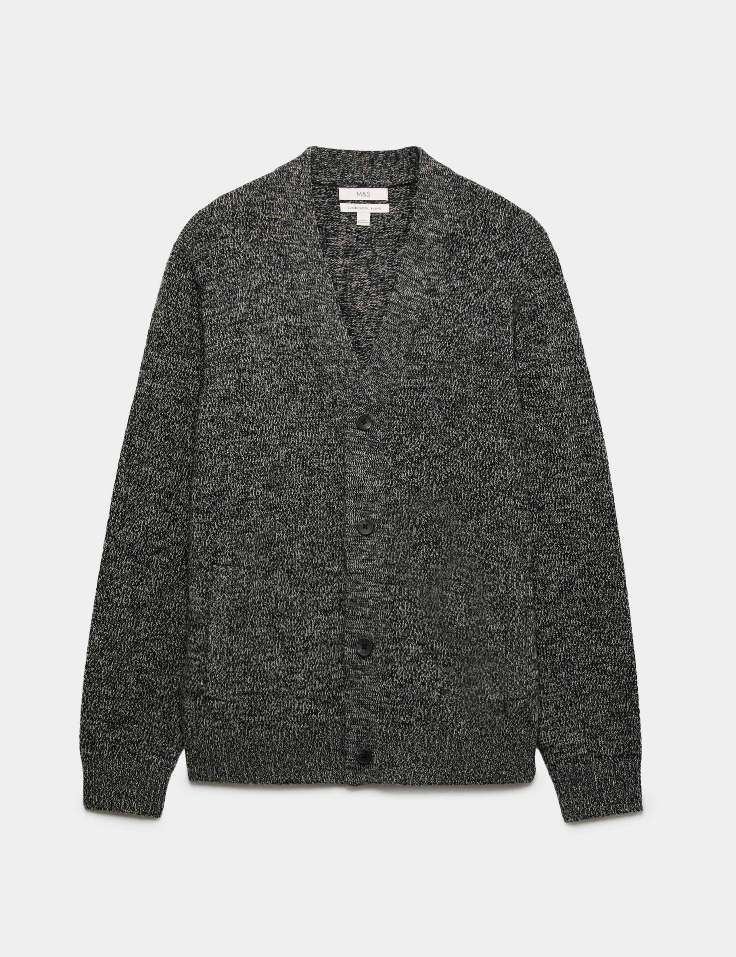 Lambswool Blend V-Neck Cardigan 2 of 5