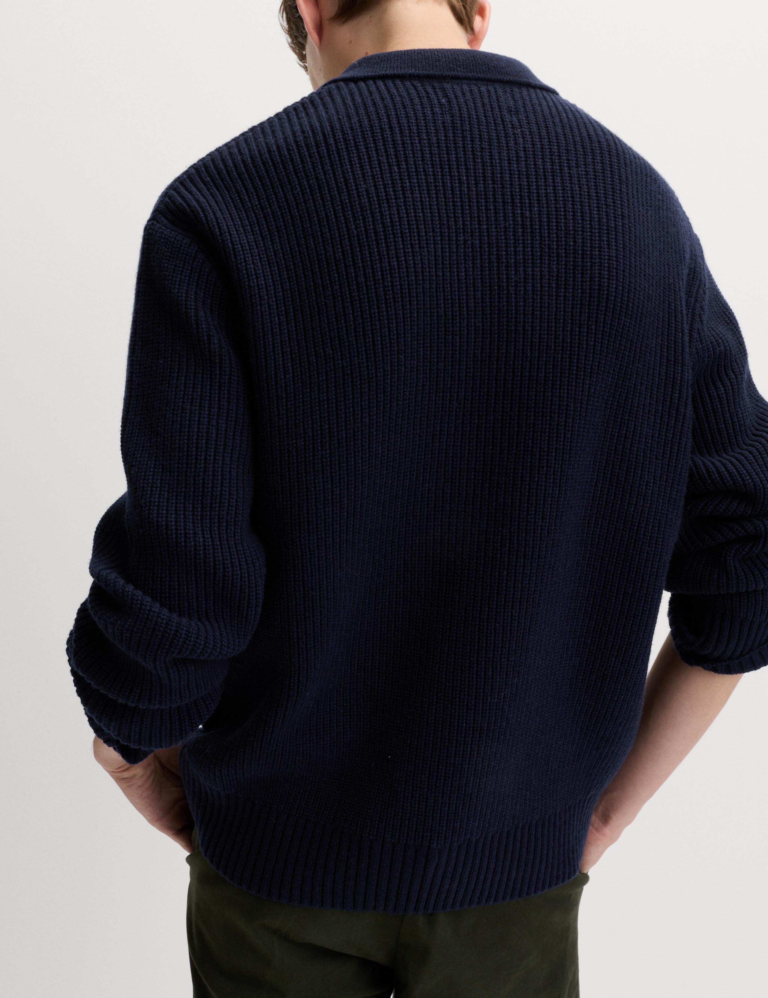 Lambswool Blend Knitted Polo Shirt 5 of 6