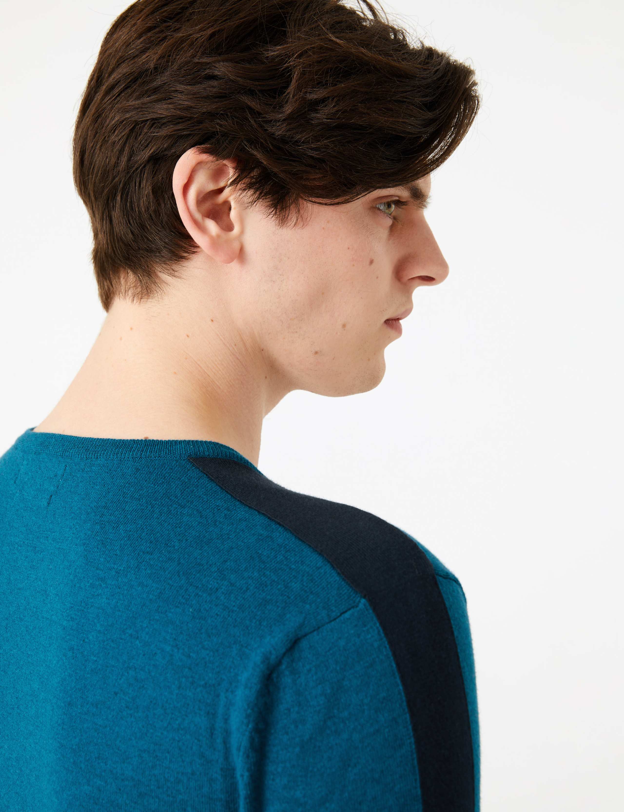 Cotton Arm Stripe Knitted T-Shirt 3 of 5