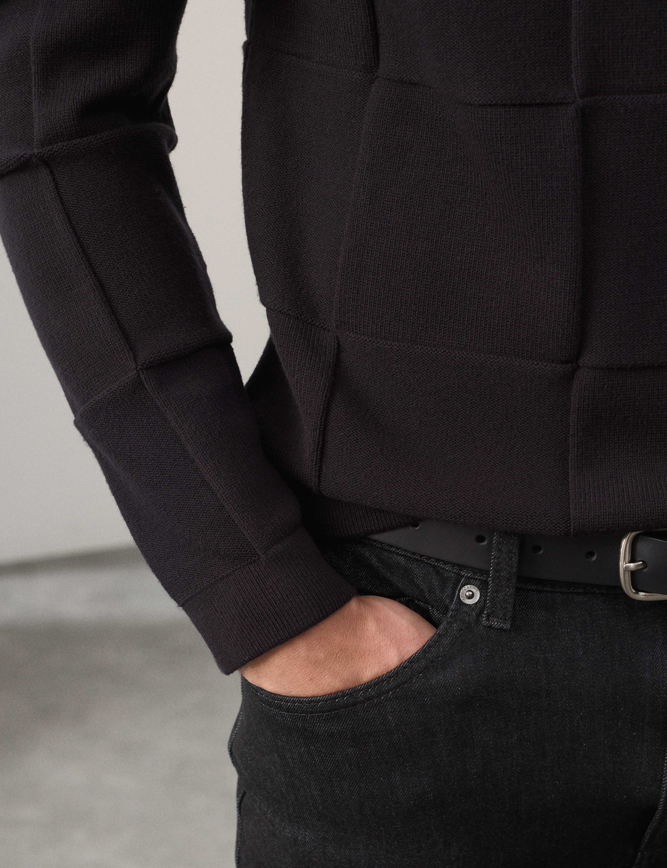 Textured Crew Neck Knitted Jumper 5 of 7