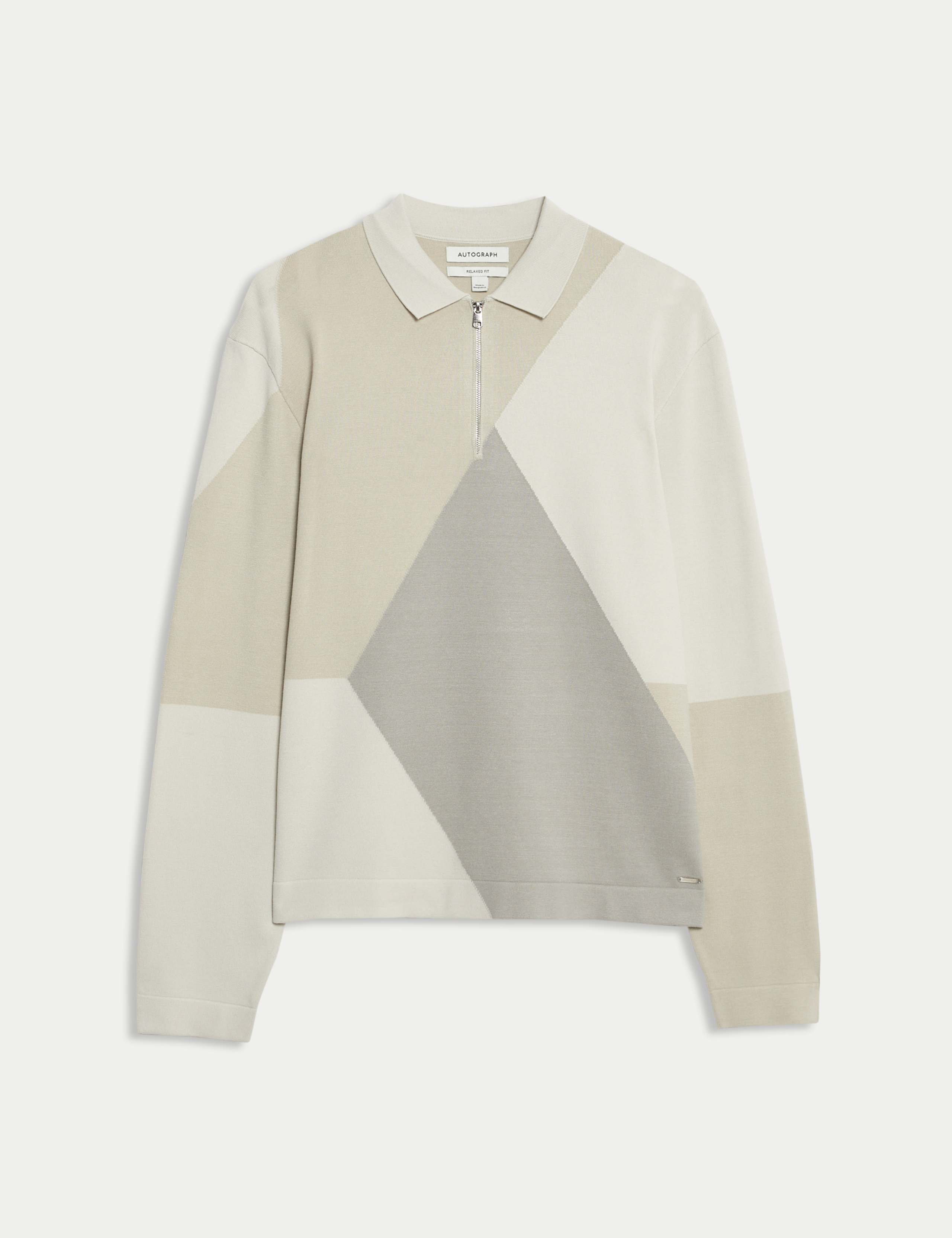 Half zip Long Sleeve Knitted Polo Shirt 2 of 5