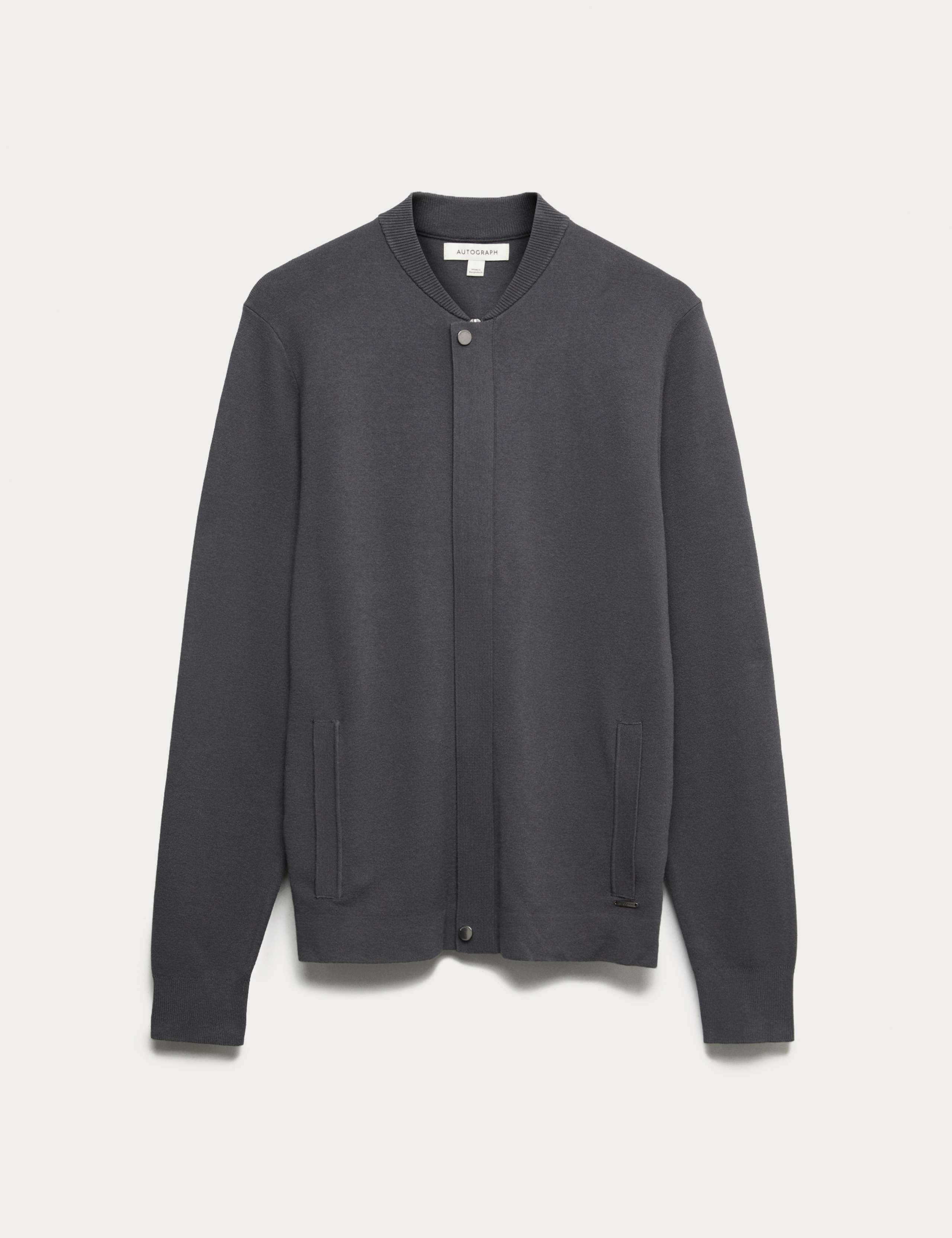 Milano-Knit Baseball Neck Bomber Jacket 2 of 6