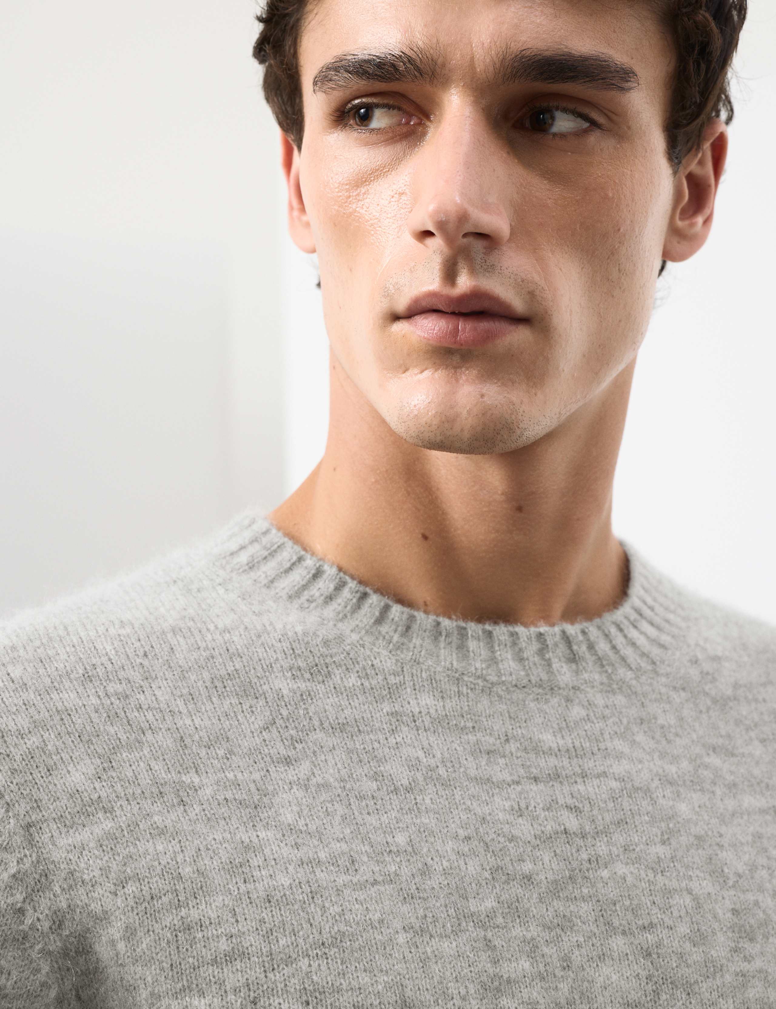 Merino Mohair Blend Relaxed Crew Jumper 3 of 7