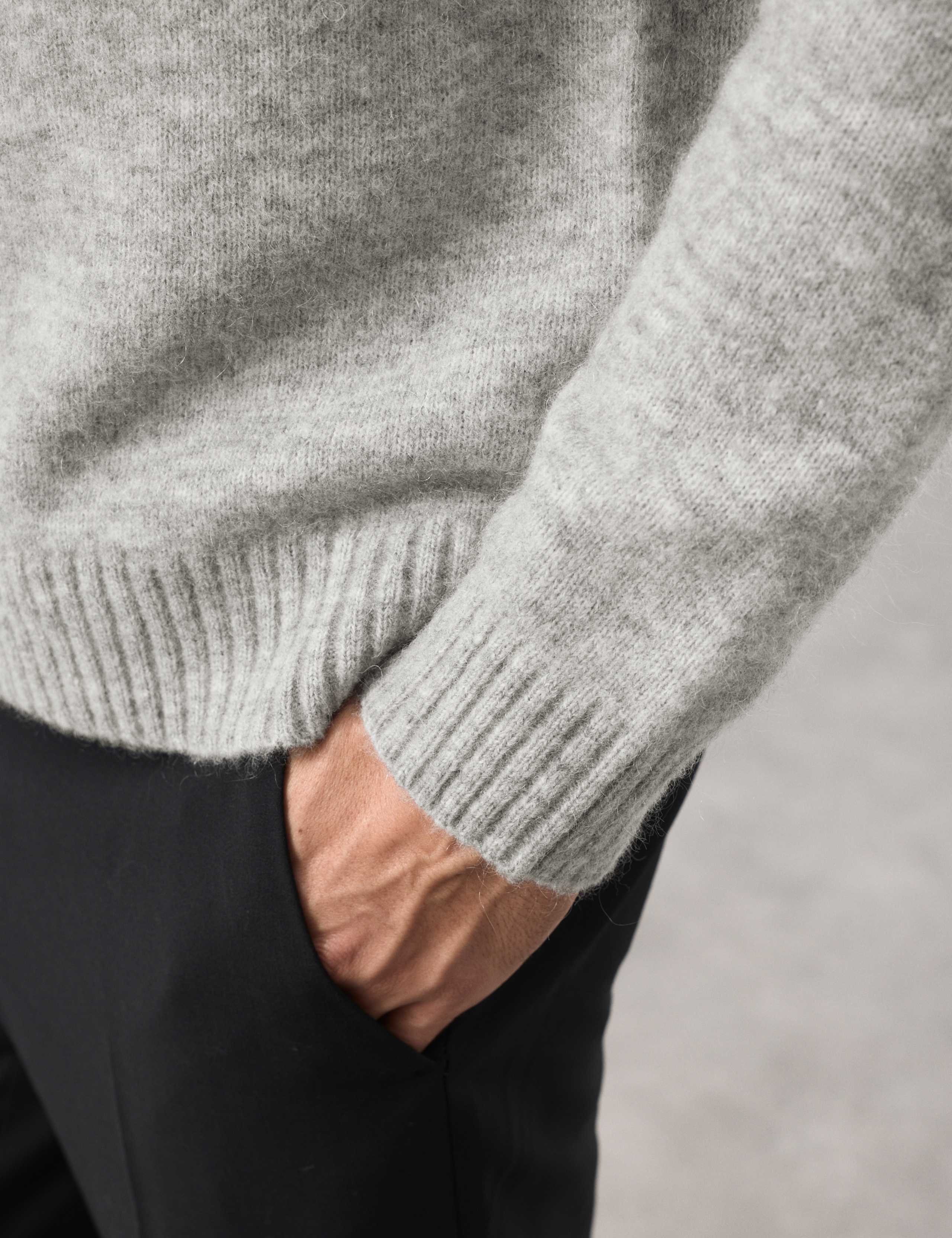 Merino Mohair Blend Relaxed Crew Jumper 5 of 7