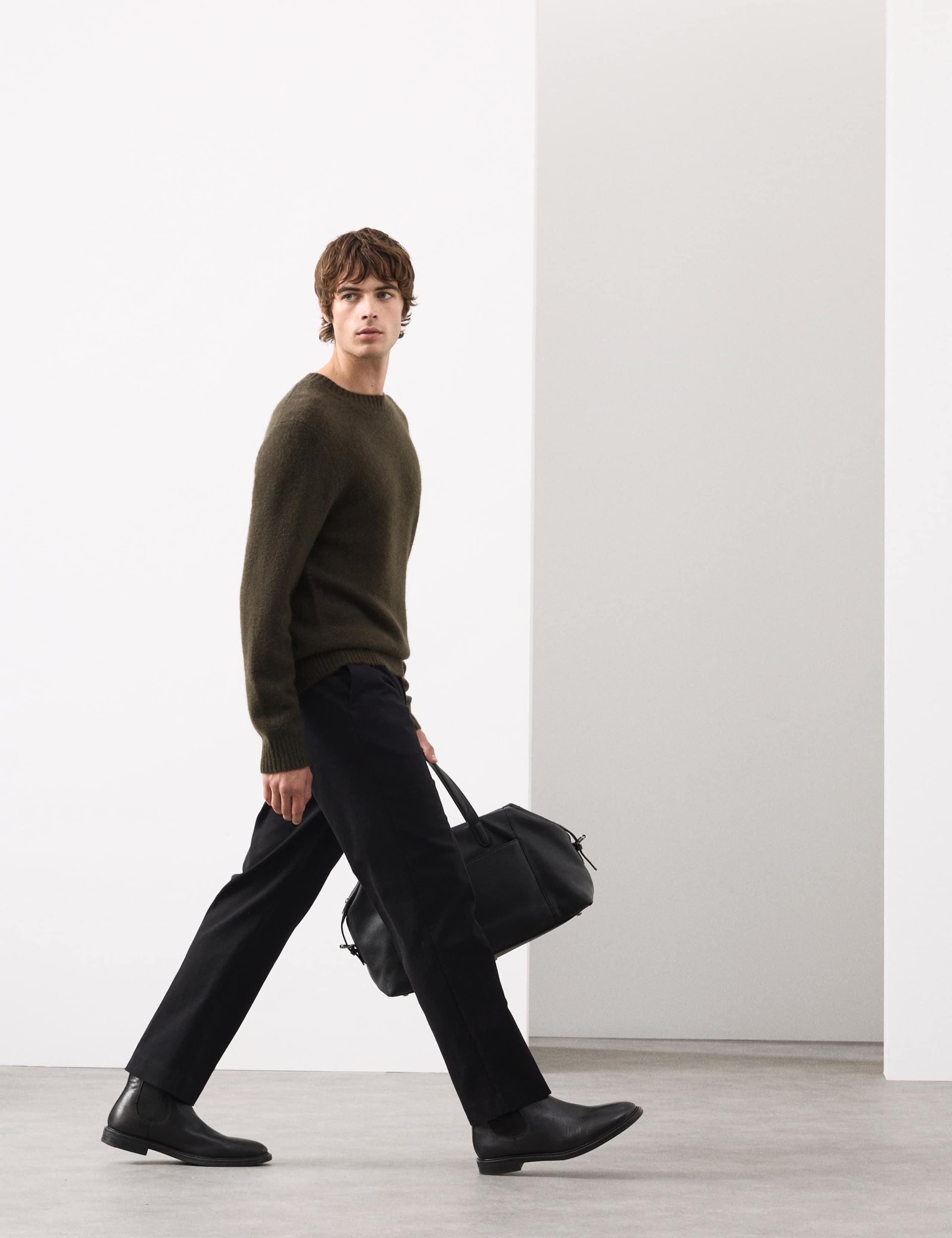 Merino Mohair Blend Relaxed Crew Jumper 5 of 6