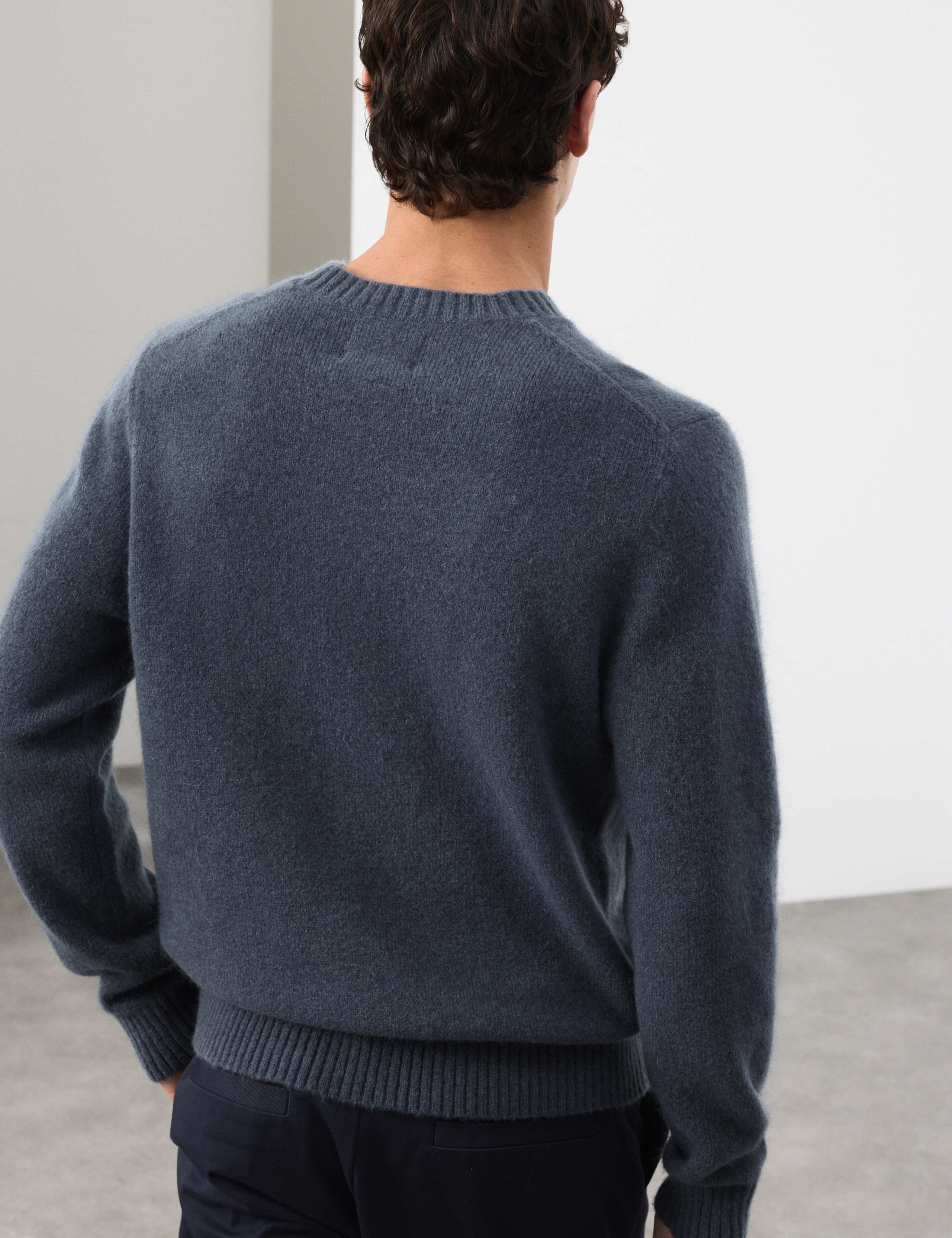 Merino Mohair Blend Relaxed Crew Jumper 7 of 7