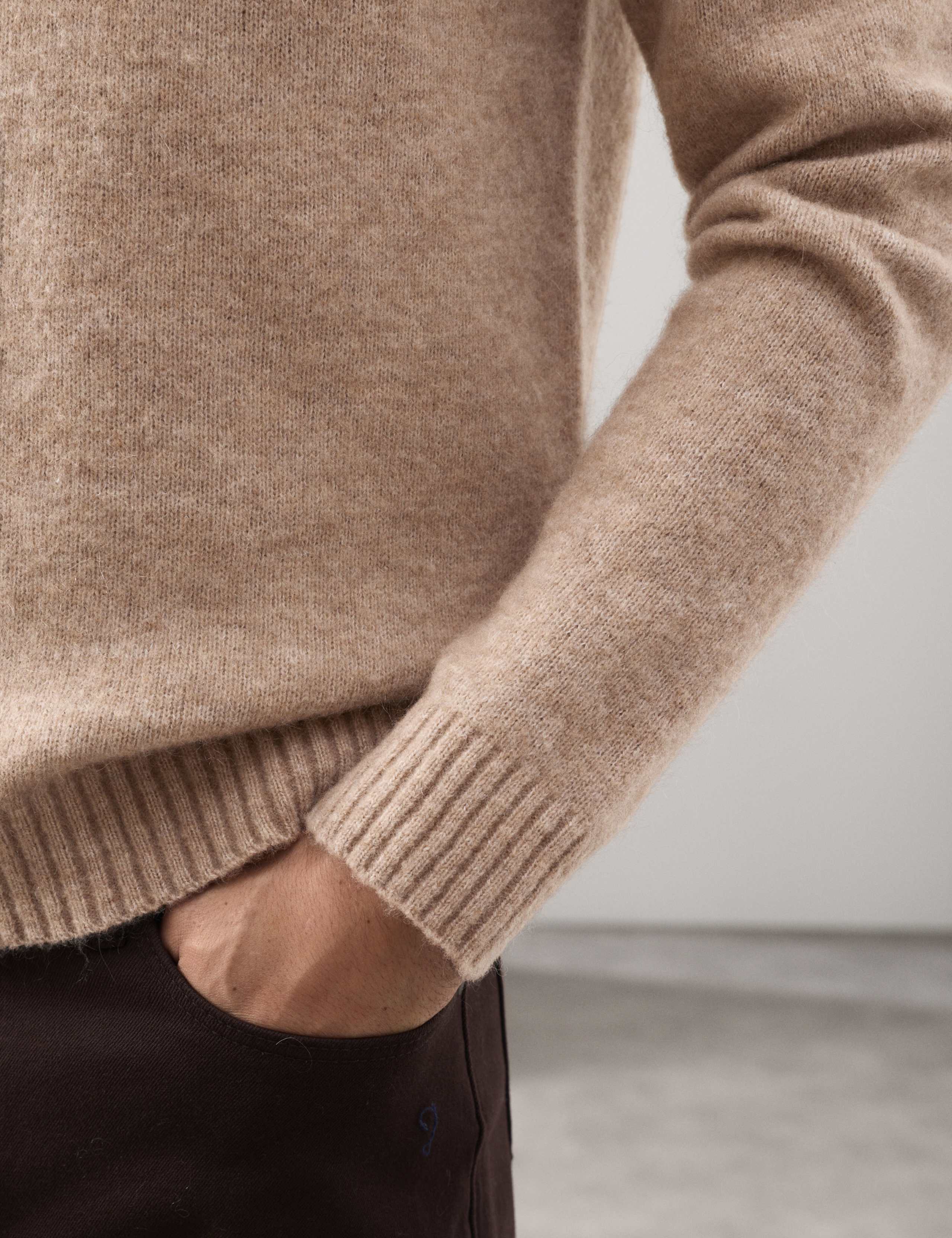 Merino Mohair Blend Relaxed Crew Jumper 6 of 7