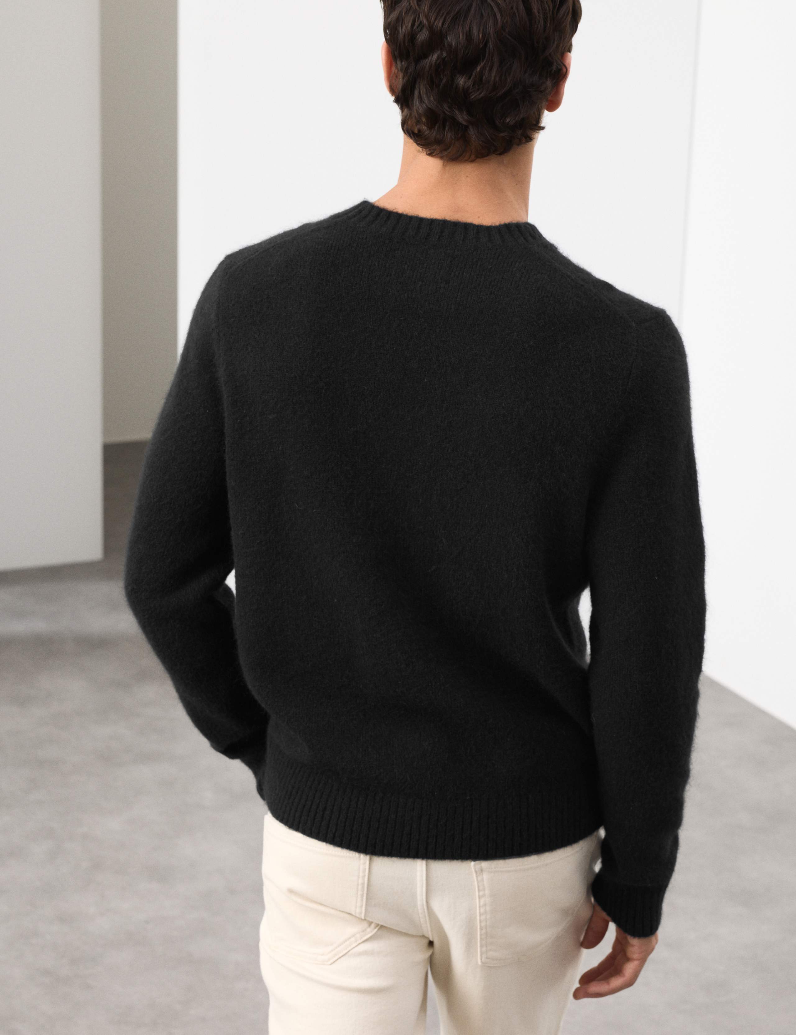 Merino Mohair Blend Relaxed Crew Jumper 6 of 7