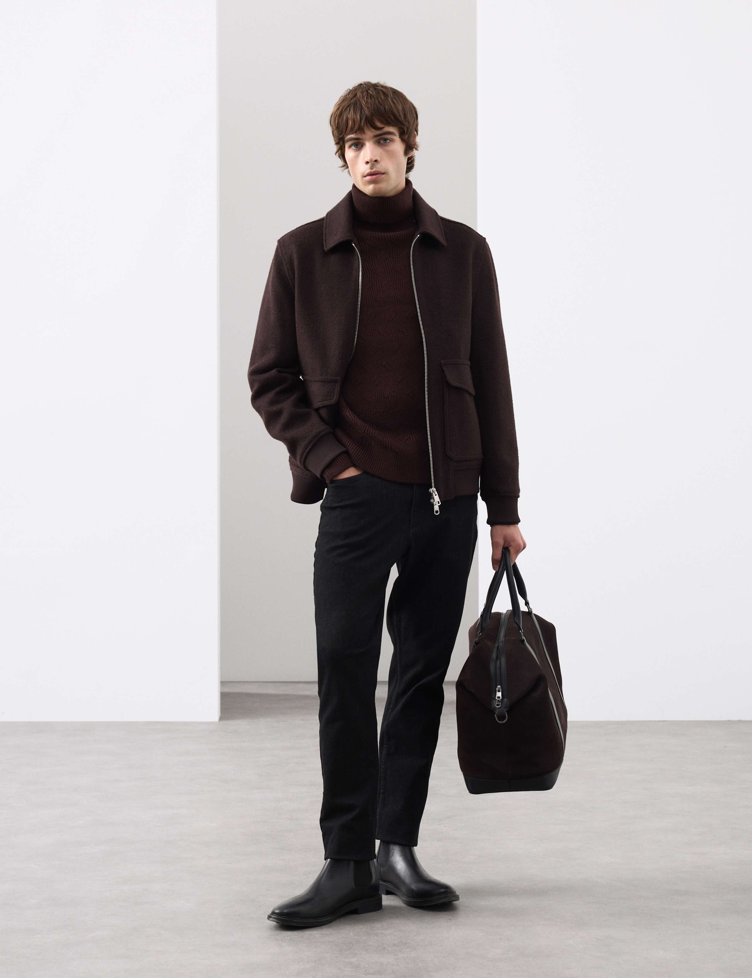 Pure Wool Wave Stitch Roll Neck Jumper 3 of 6