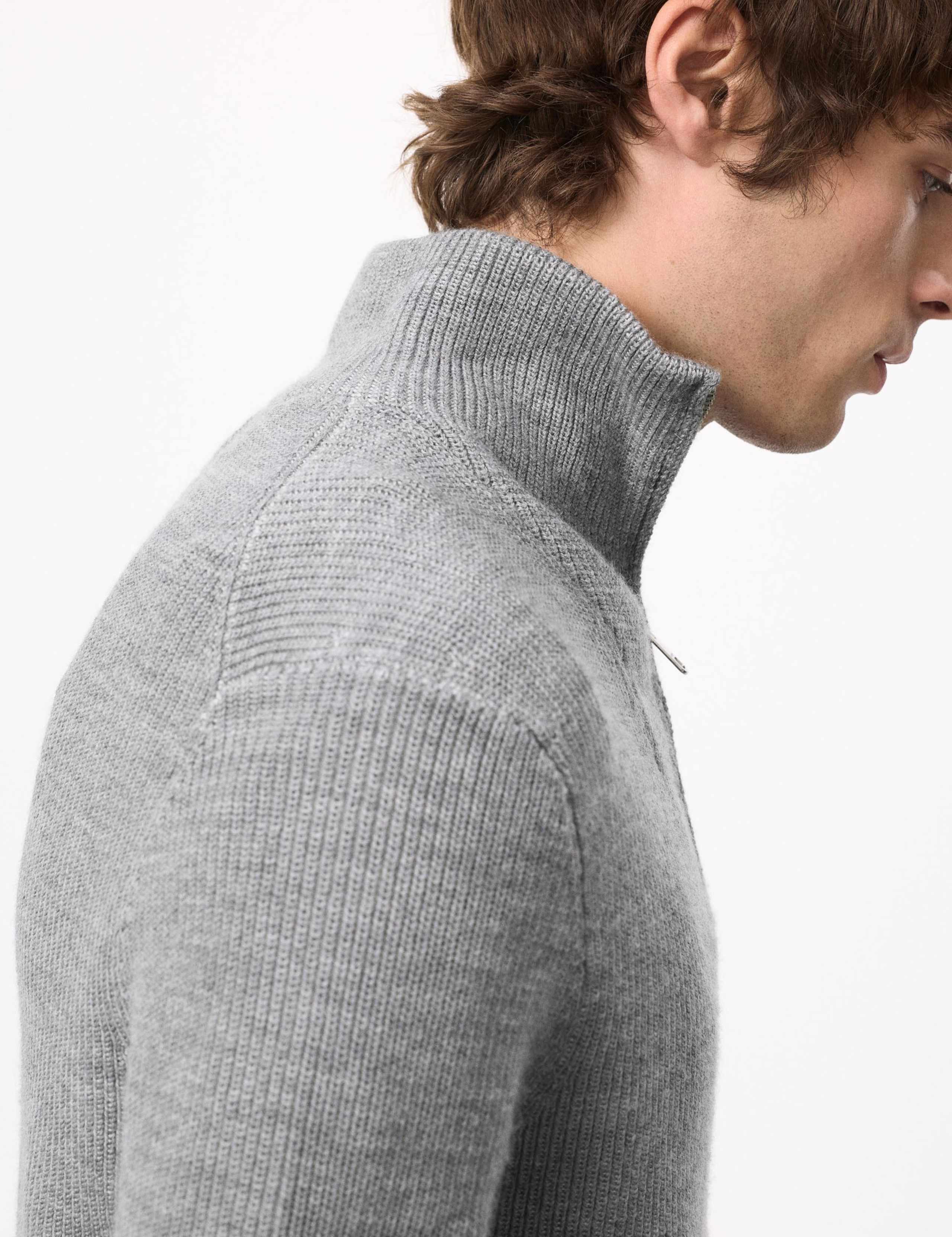 Merino Wool Rich Half Zip Jumper 2 of 5