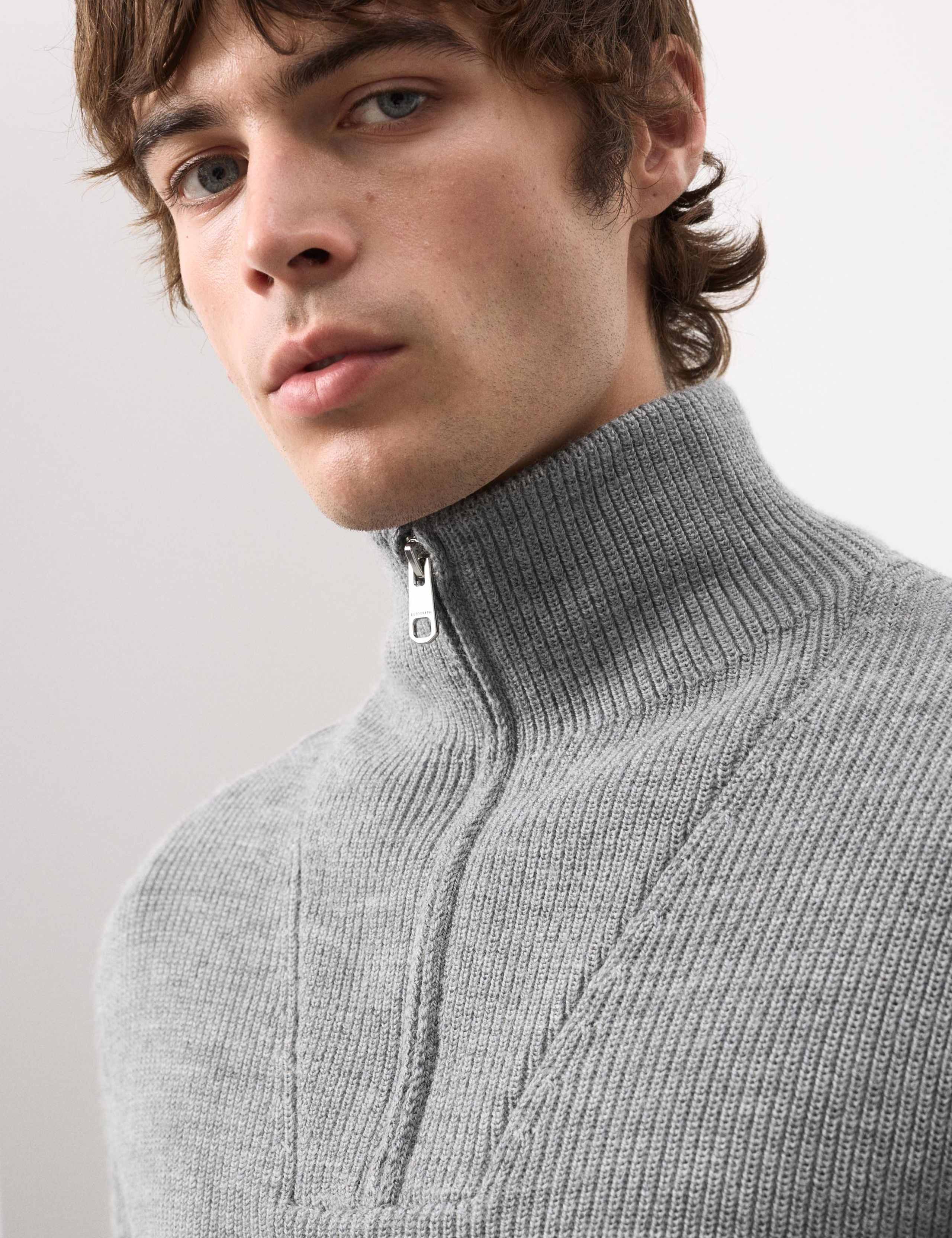 Merino Wool Rich Half Zip Jumper 3 of 5