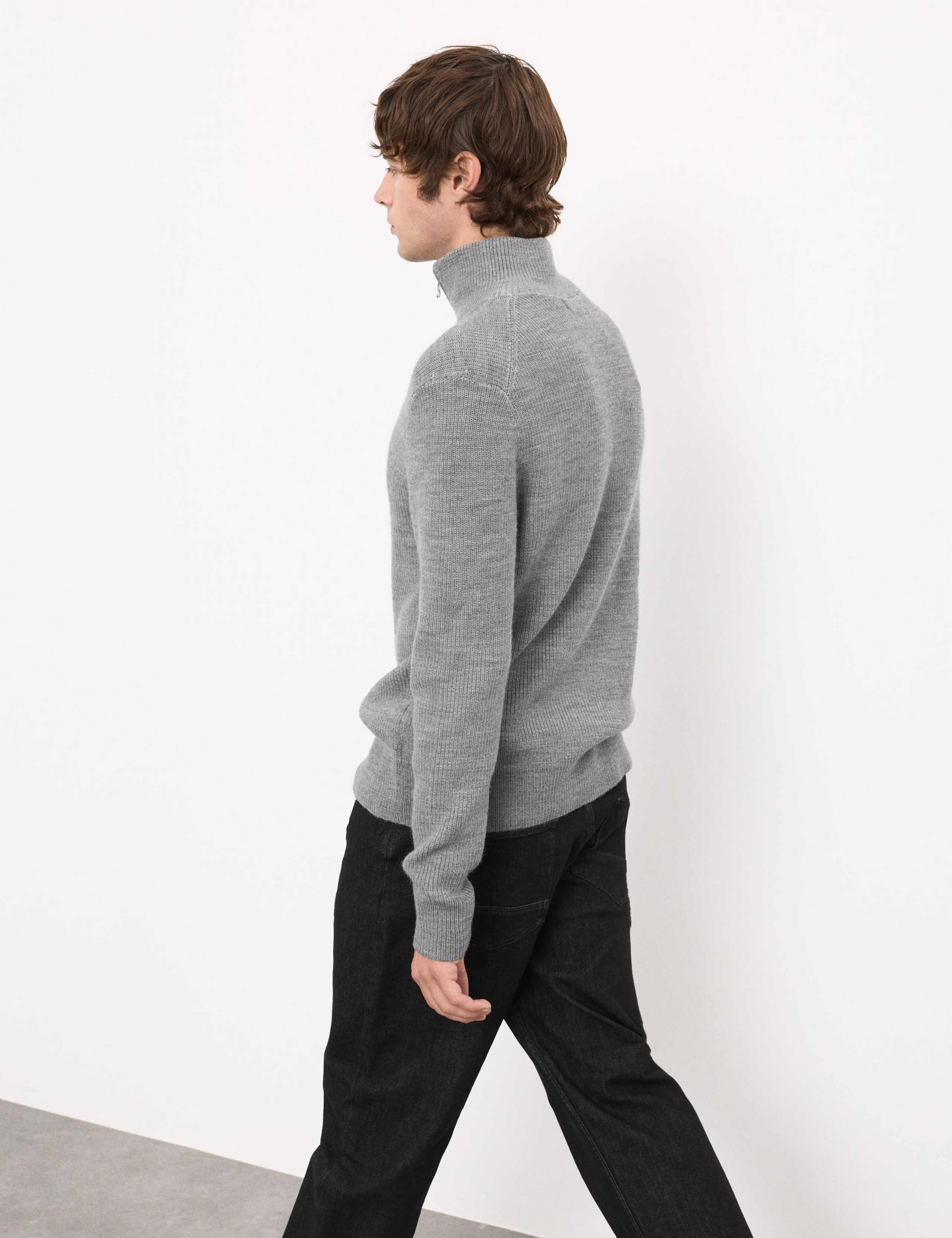 Merino Wool Rich Half Zip Jumper 5 of 5