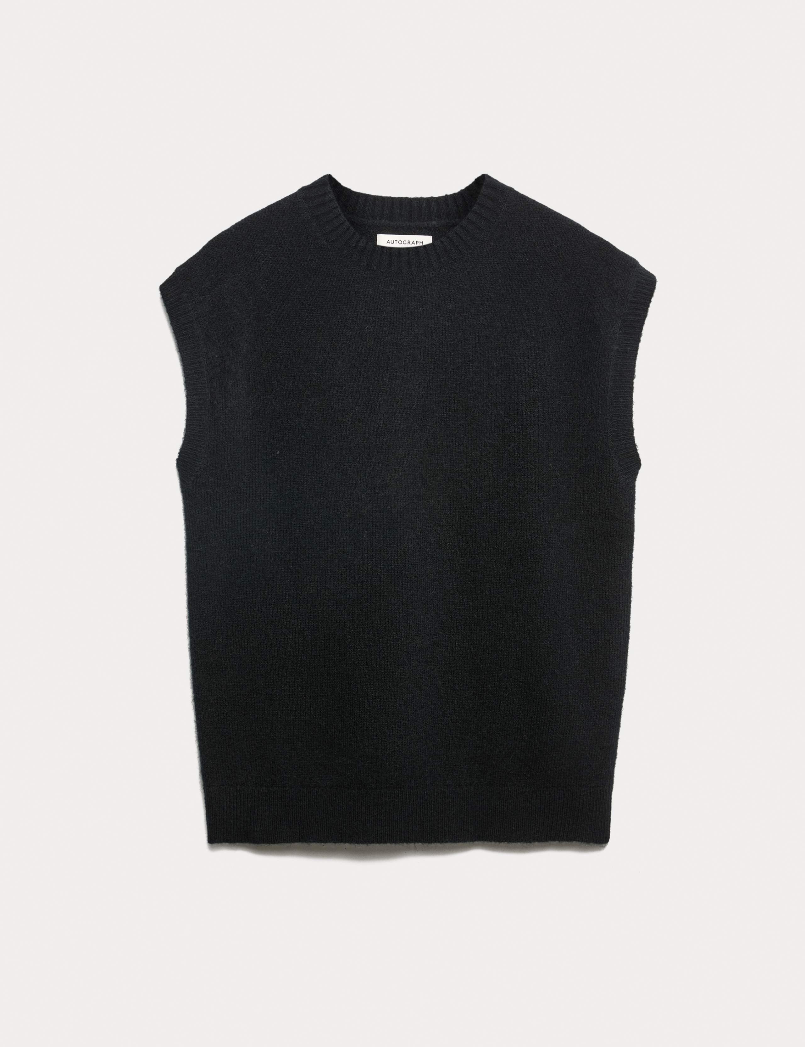 Merino Wool Rich Knitted Vest with Mohair 2 of 5